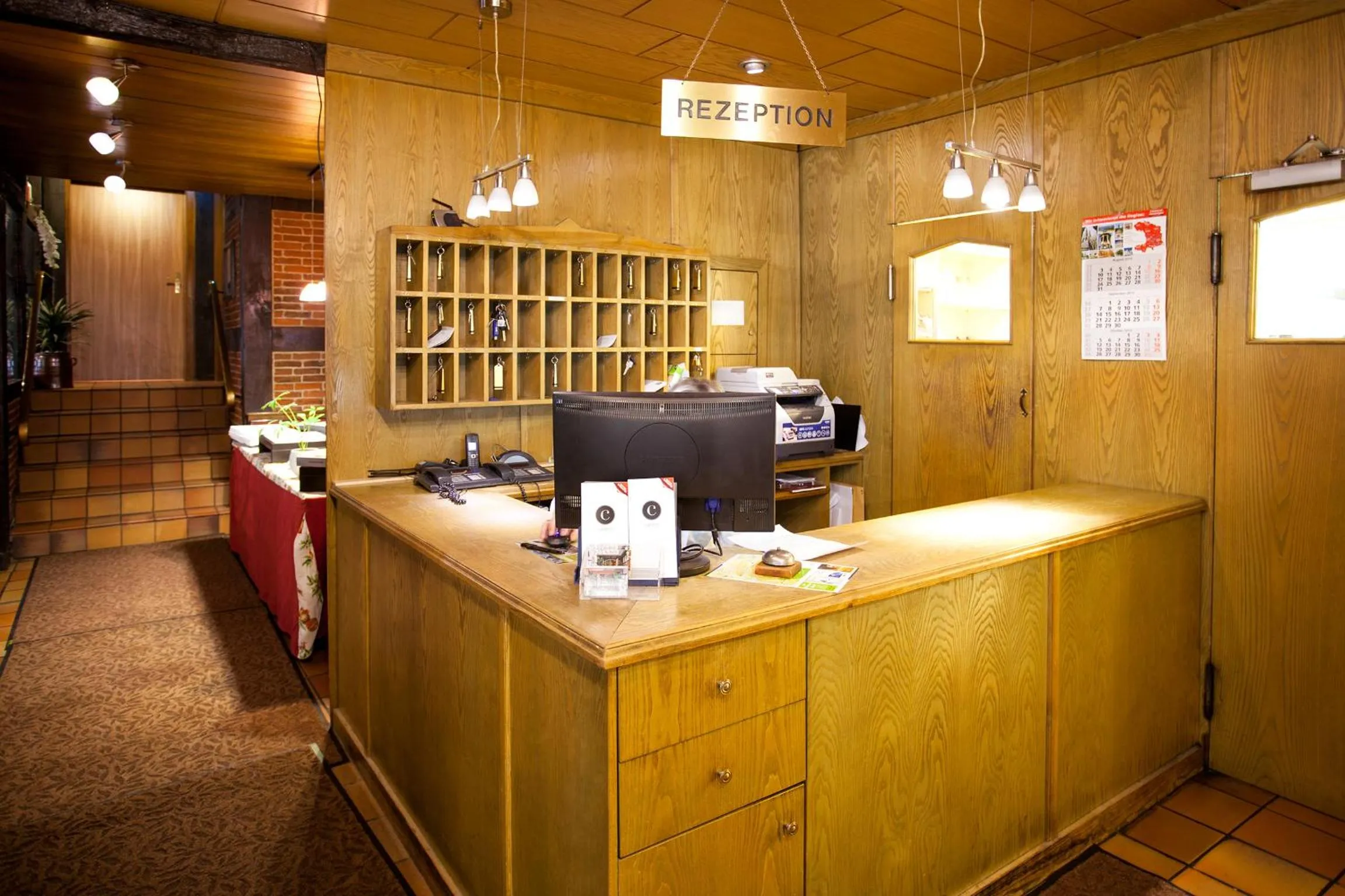 Lobby or reception in Hotel Alter Wolf