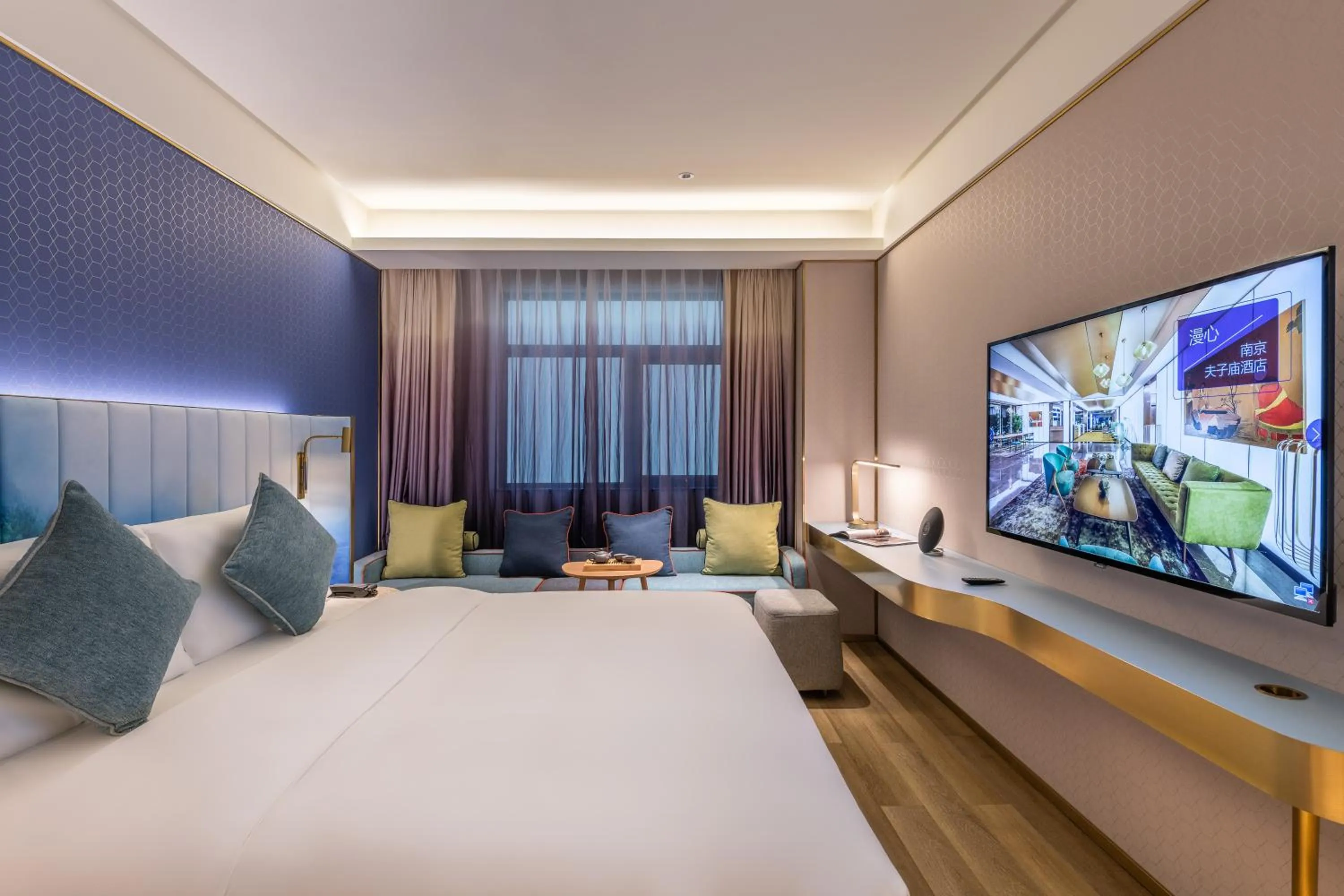 Bed in Manxin Hotel, Xi'an Bell Tower Muslim Quarter