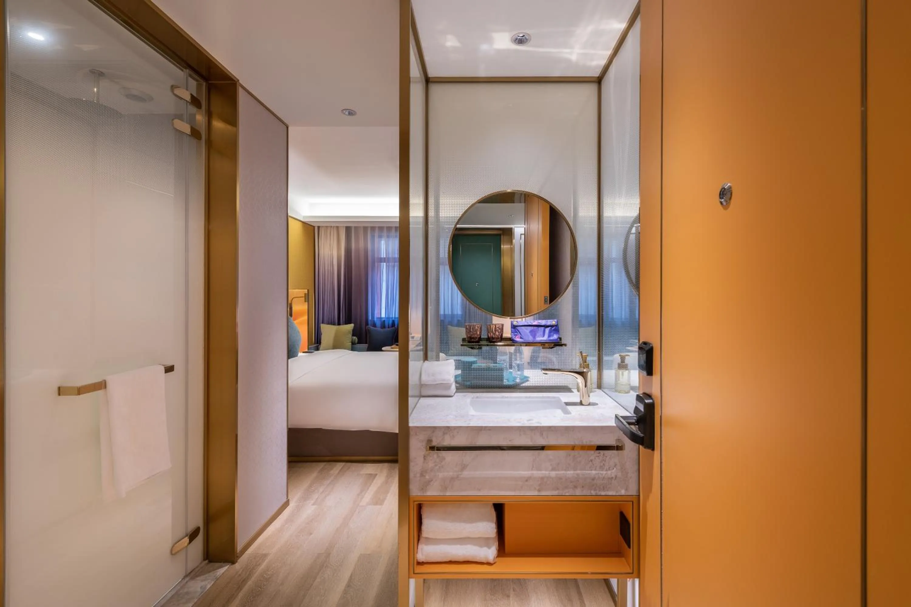 Bed in Manxin Hotel, Xi'an Bell Tower Muslim Quarter