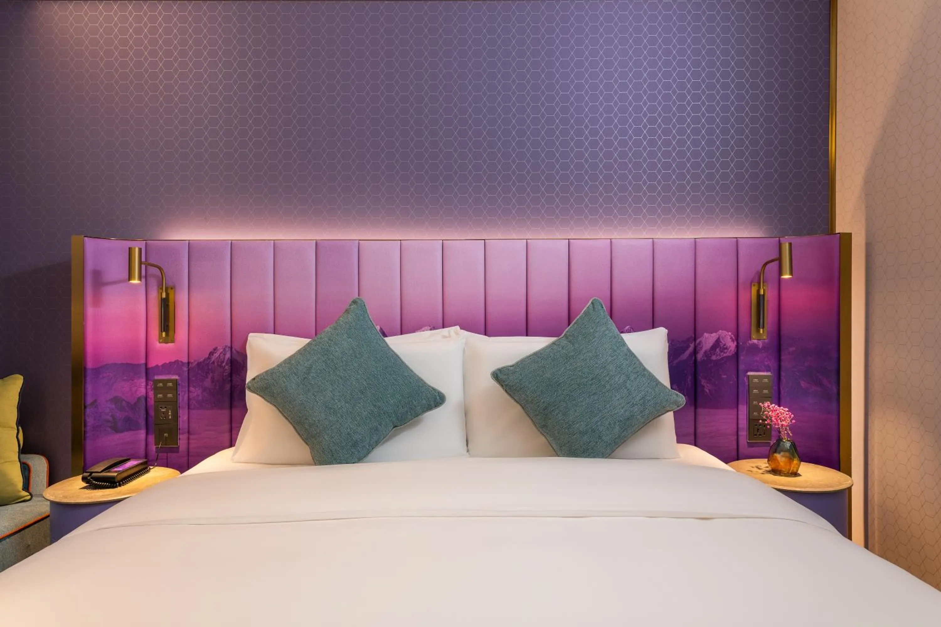 Bed in Manxin Hotel, Xi'an Bell Tower Muslim Quarter