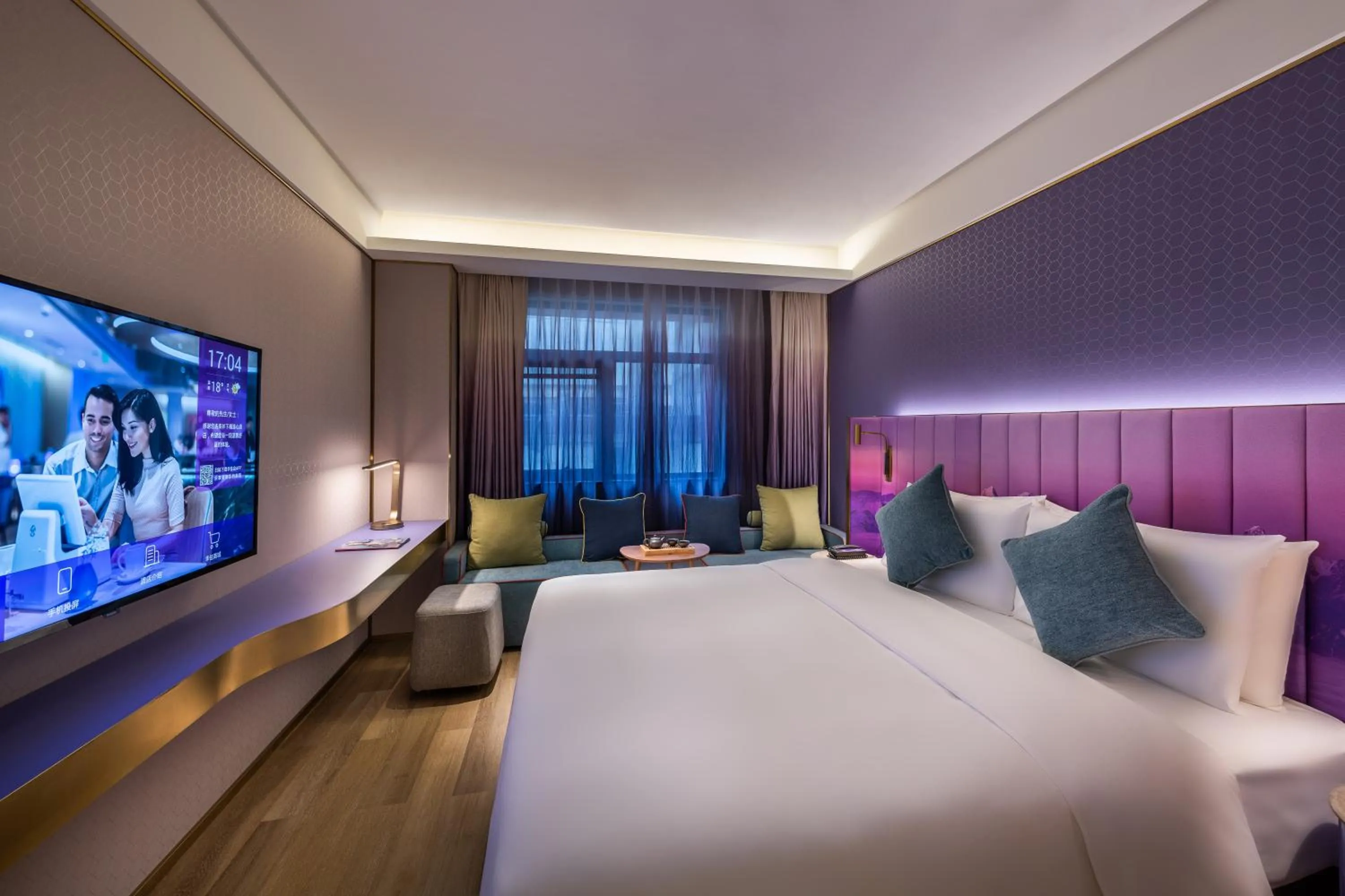 Bed in Manxin Hotel, Xi'an Bell Tower Muslim Quarter