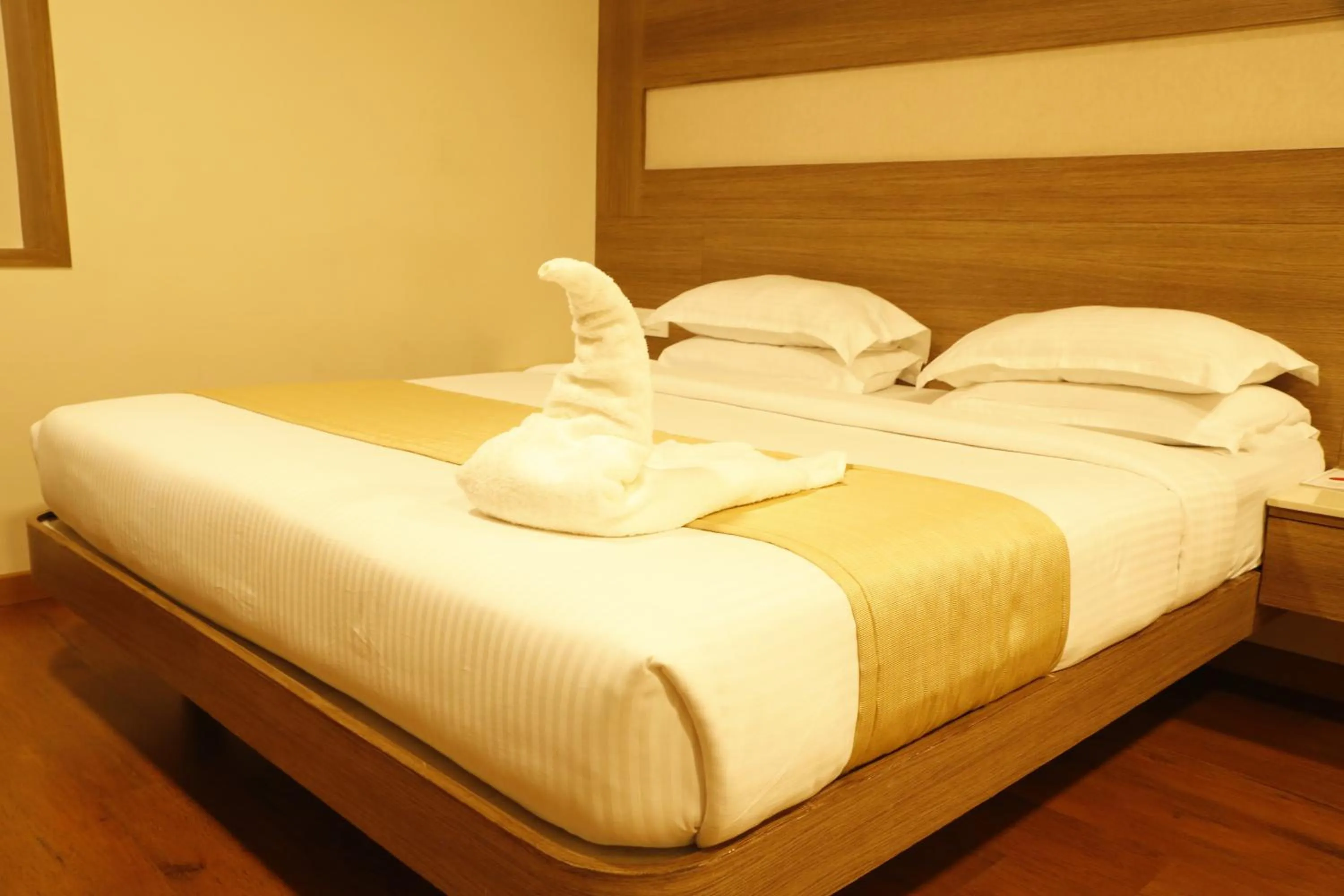 Bed in HOTEL GRAND PLAZzA