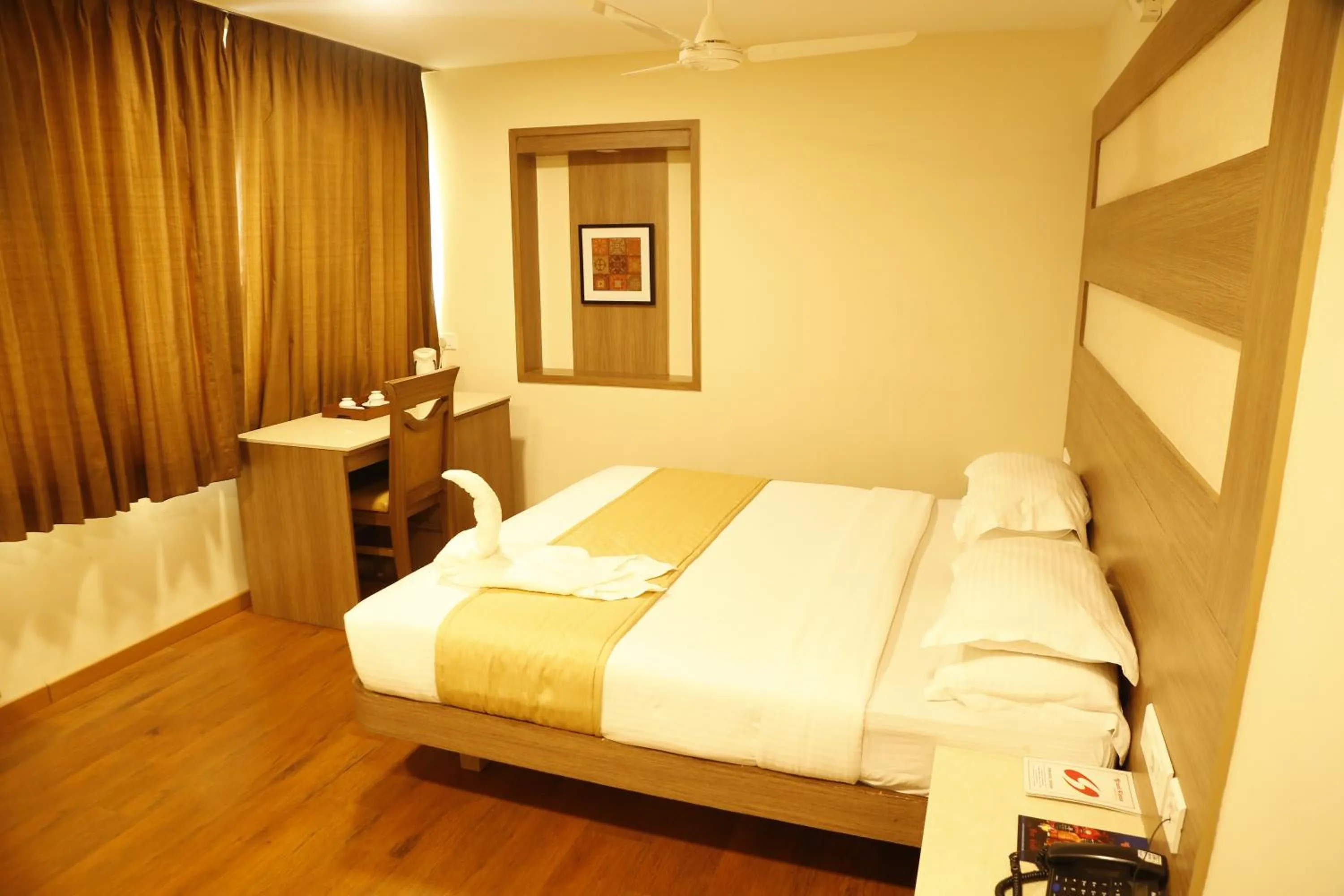 Photo of the whole room, Bed in HOTEL GRAND PLAZzA