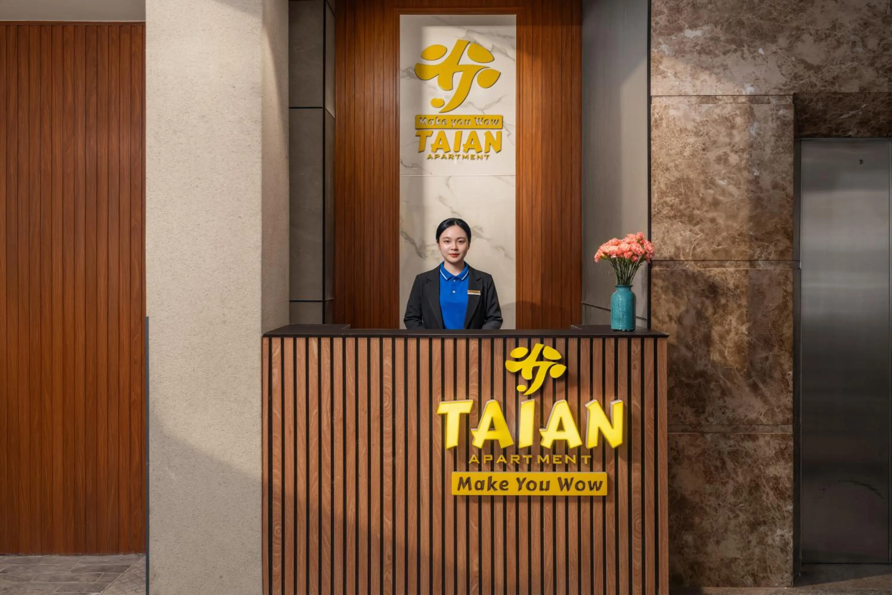 Lobby or reception in Taian Hotel & Apartment