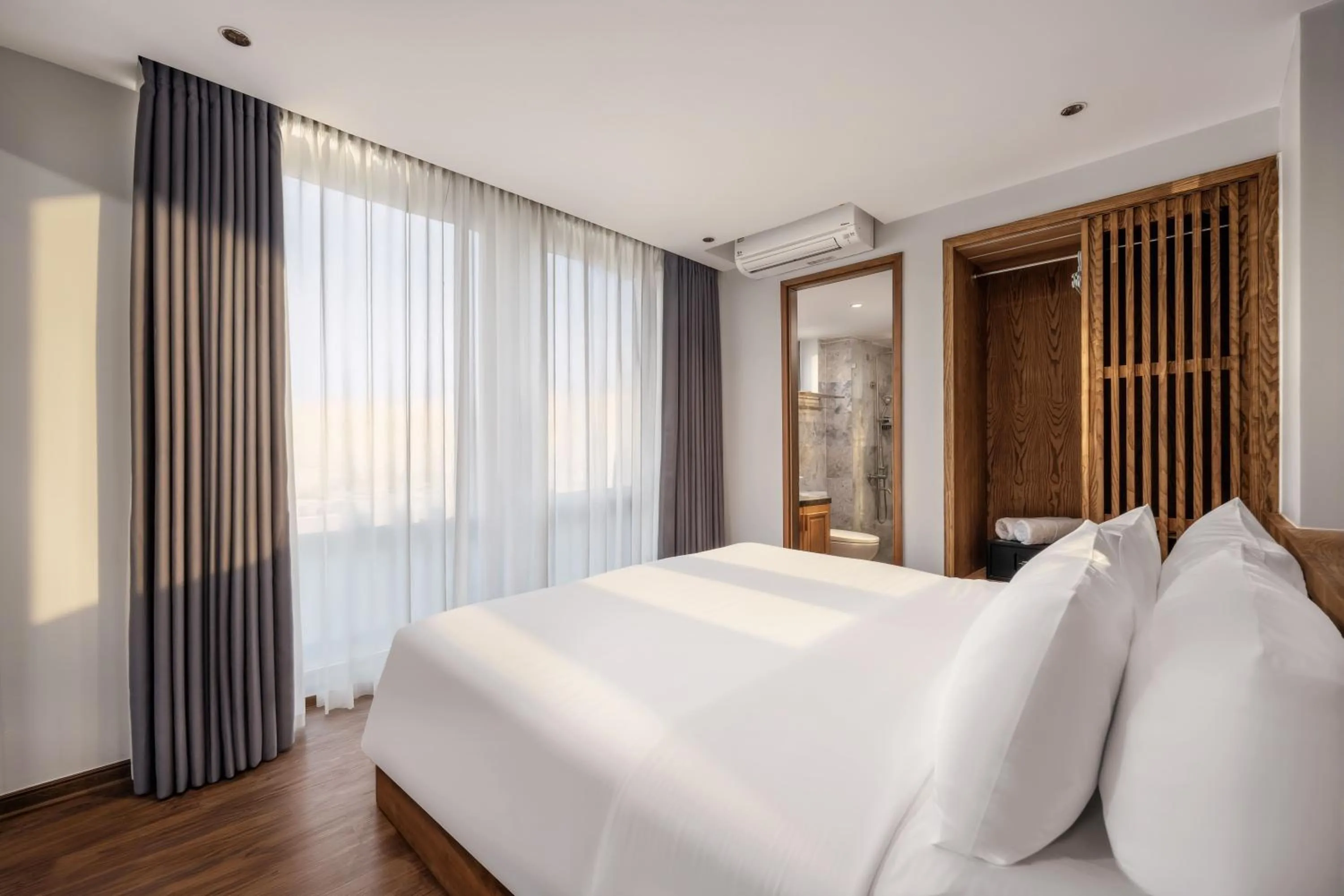 Bed in Taian Hotel & Apartment