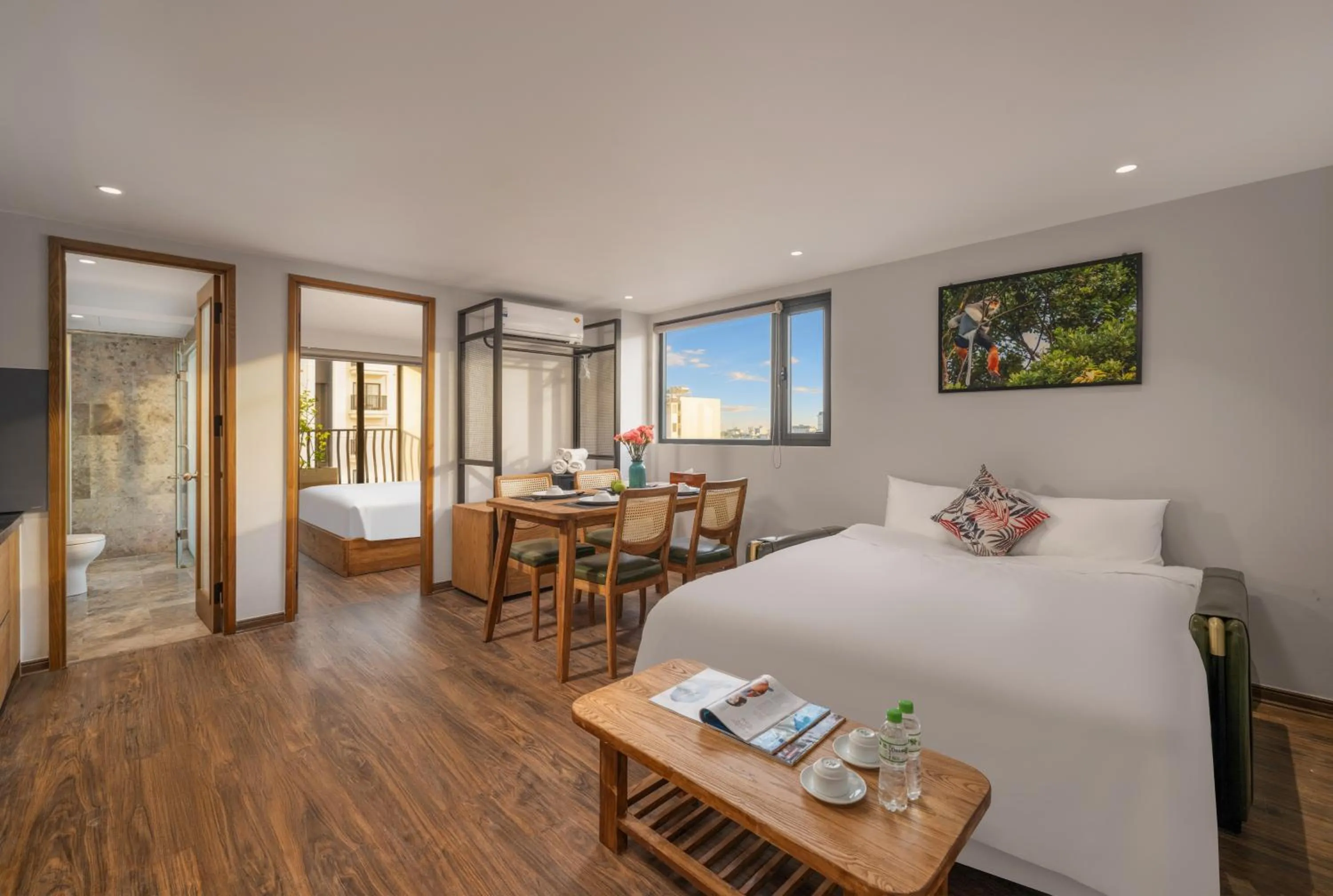 Bed in Taian Hotel & Apartment