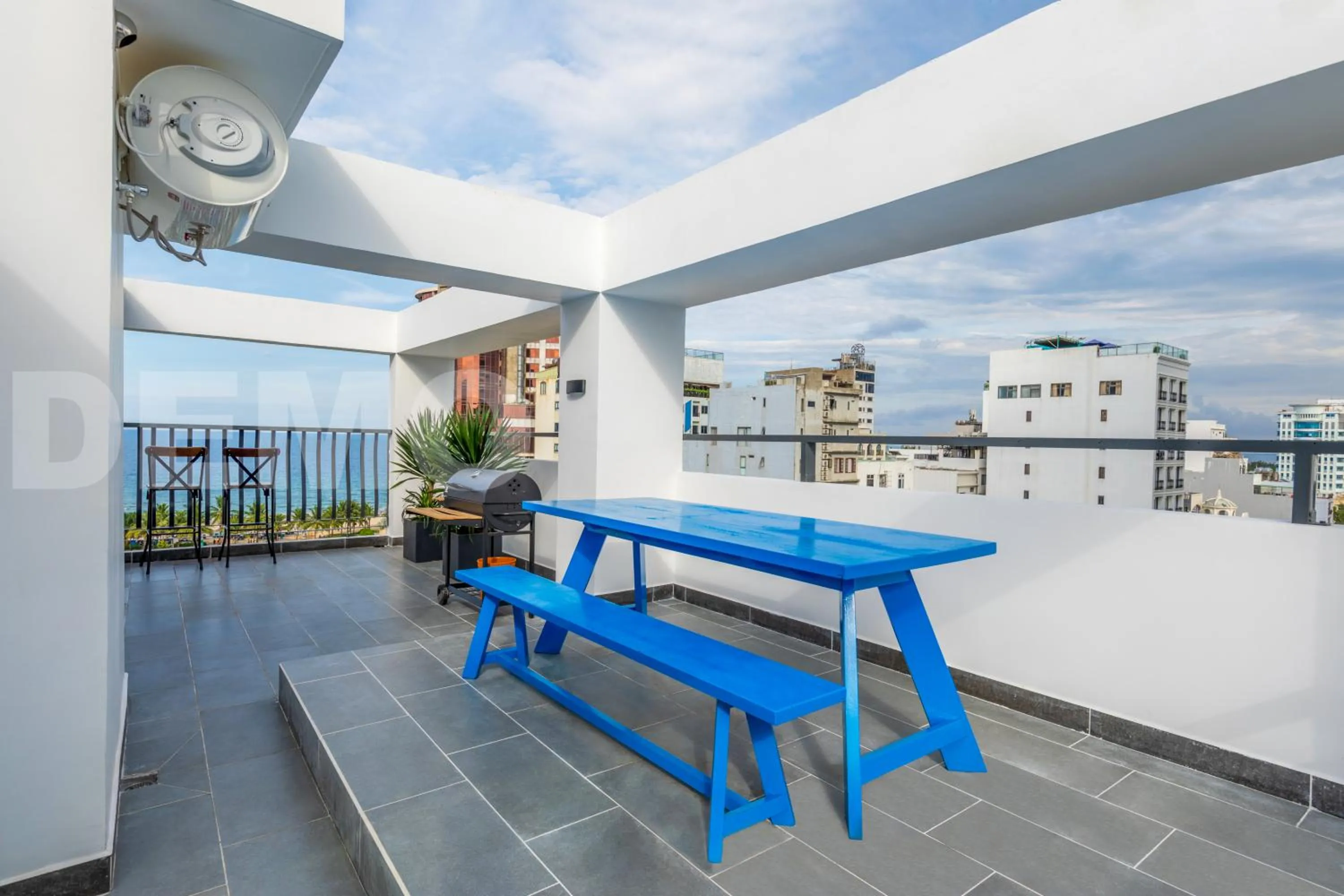 Patio in Taian Hotel & Apartment