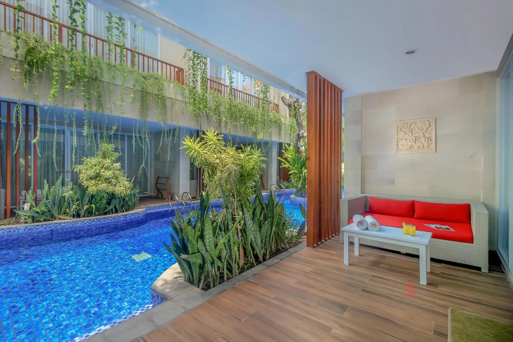 Swimming pool in d'Nusa Beach Club and Resort