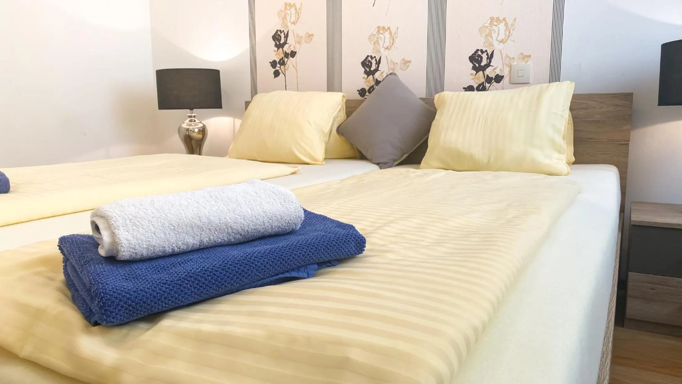 Decorative detail, Bed in Hotel Rosmann