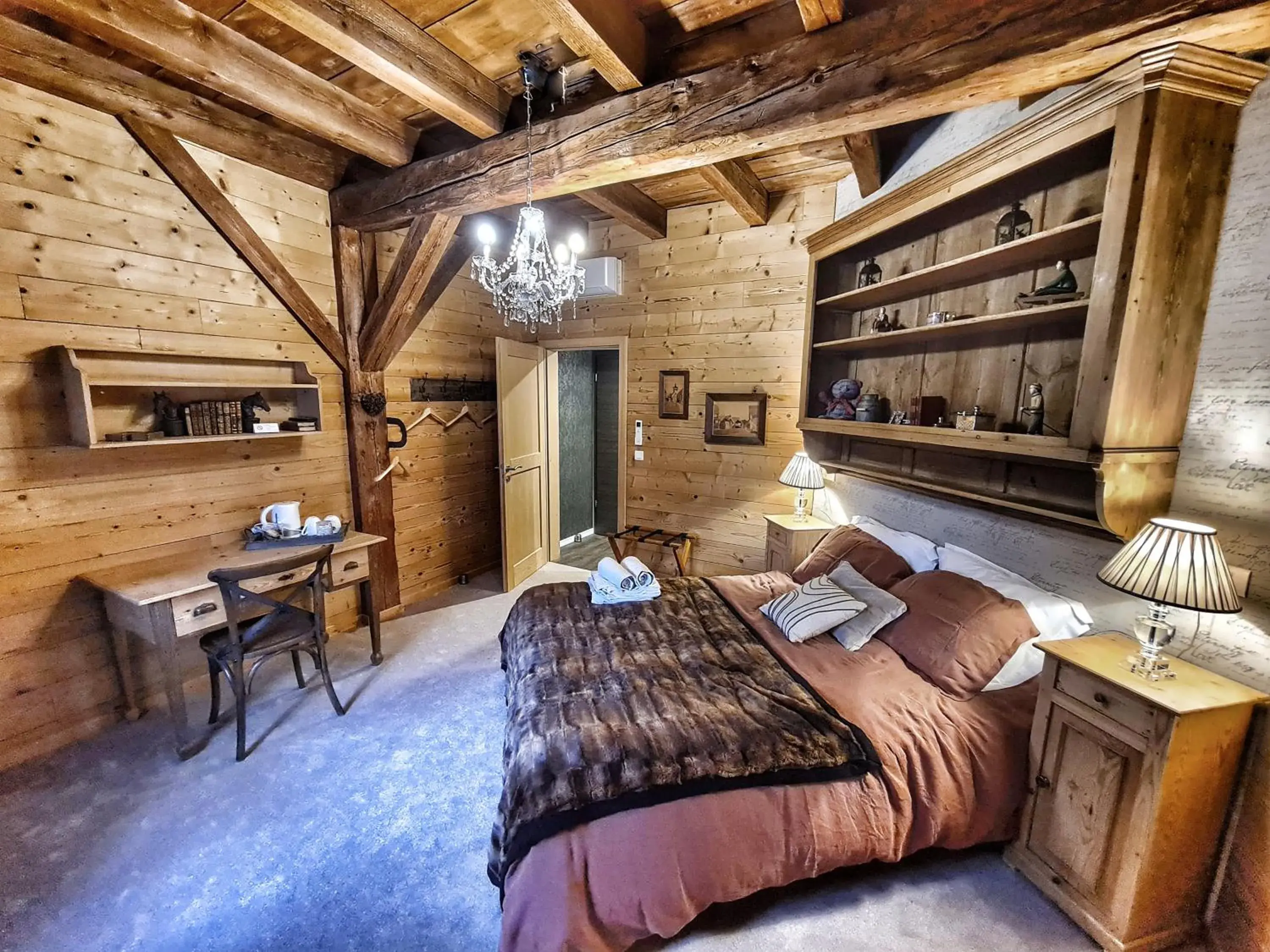 Double Room with Garden View Côté Terrasse in La Grange du couvent B&B Double Room with Garden View Côté Terrasse in La Grange du couvent B&B