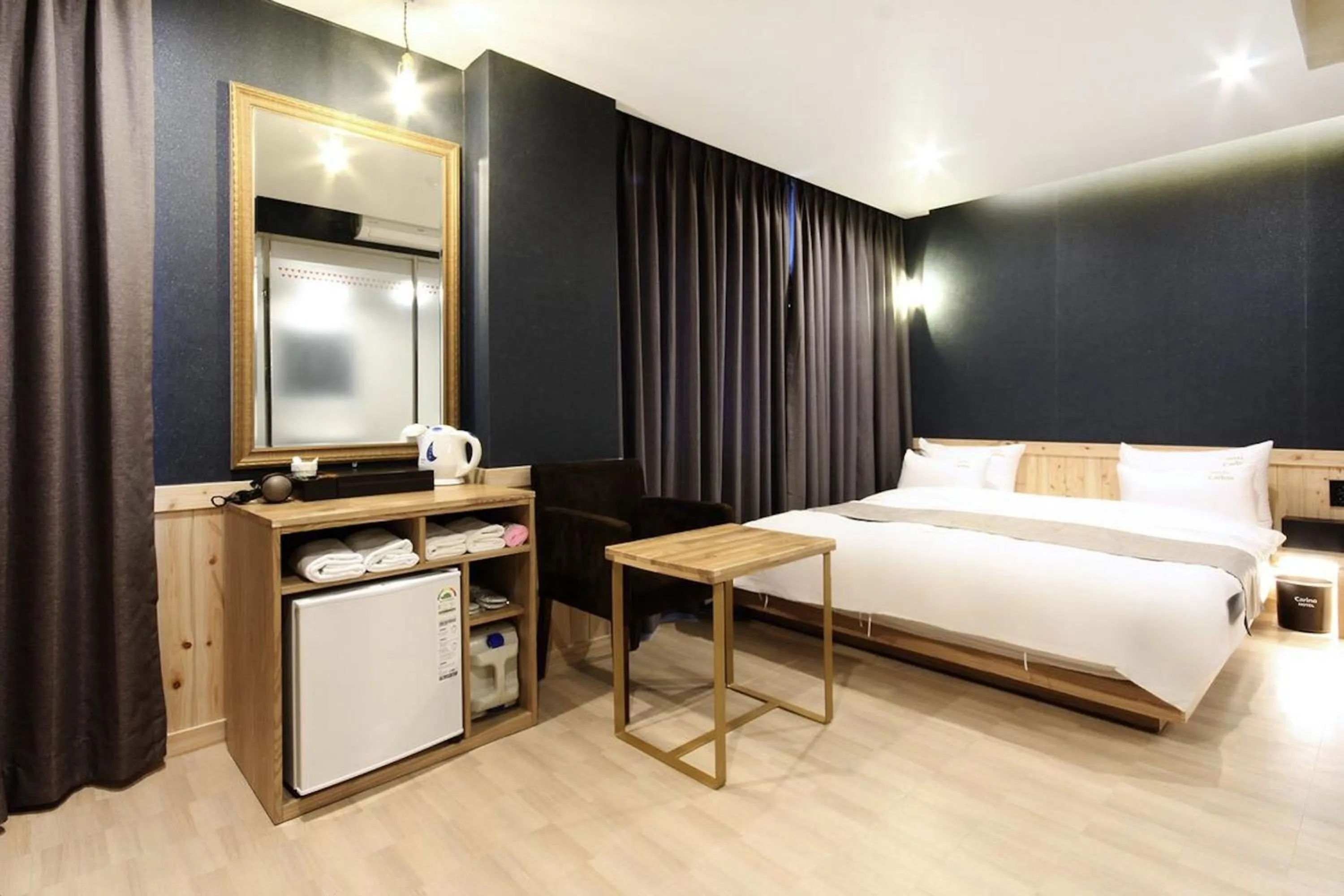 Bed in Busan Carino Hotel