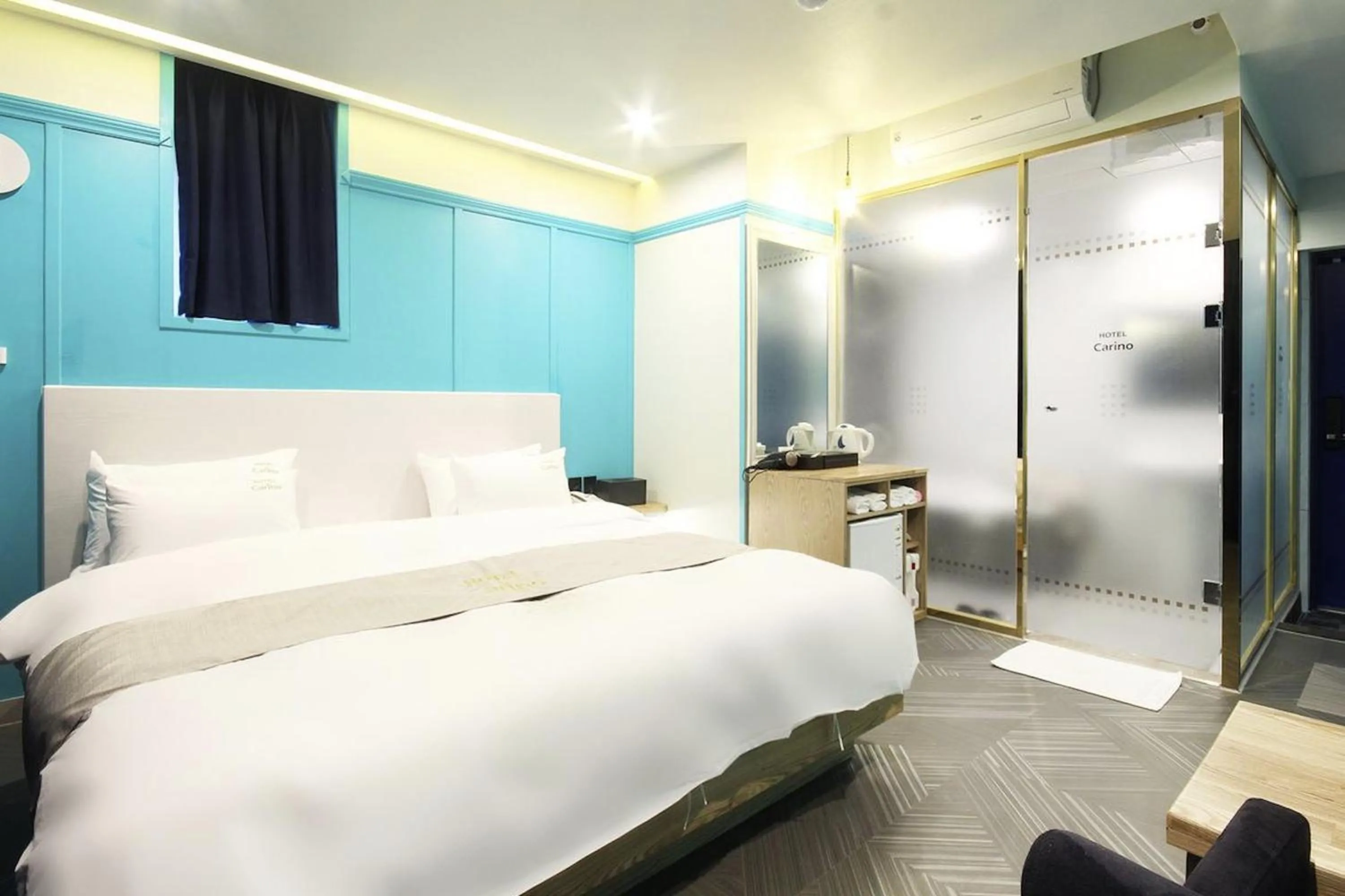 Bed in Busan Carino Hotel