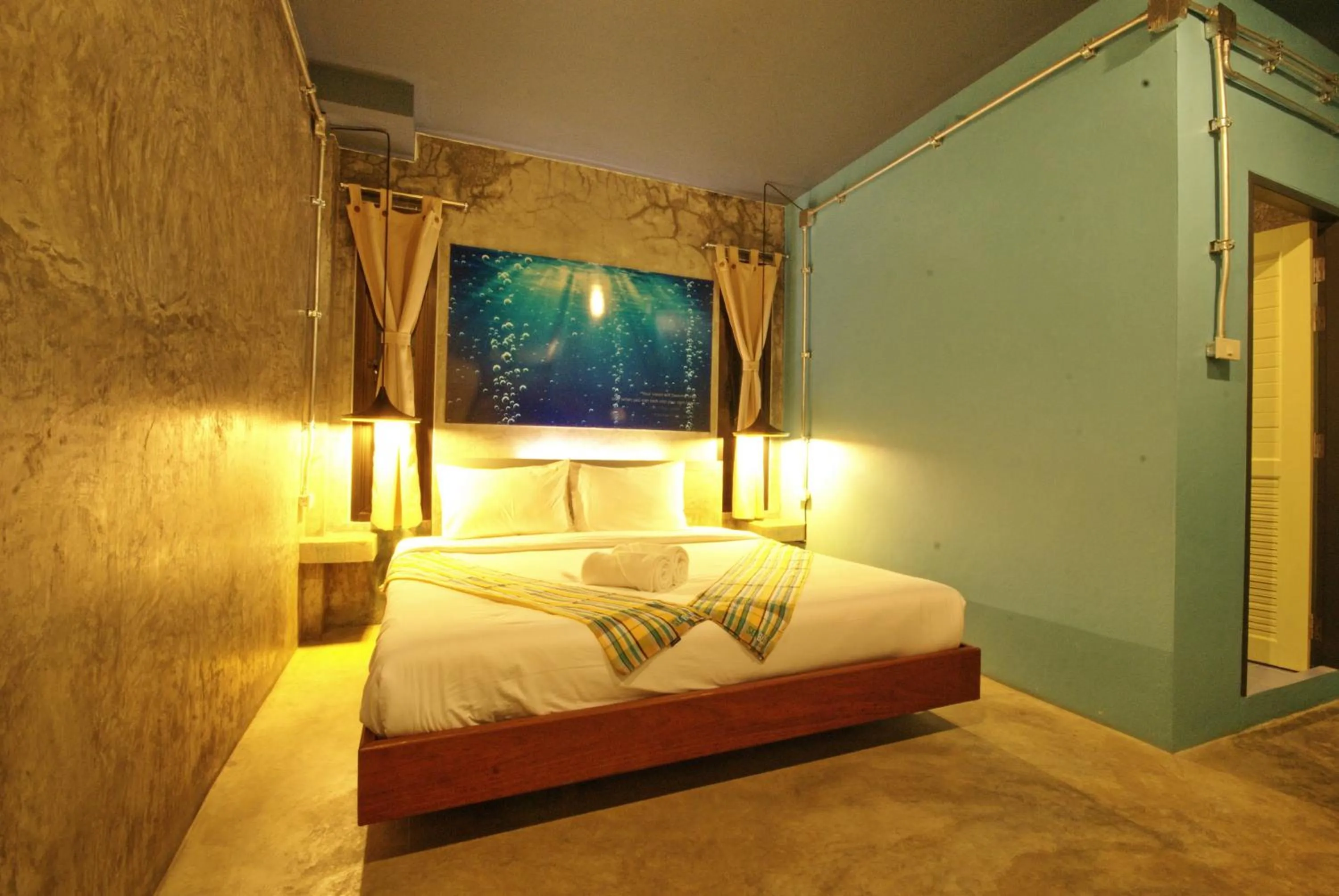 Bed in Seabox Khaolak Hostel