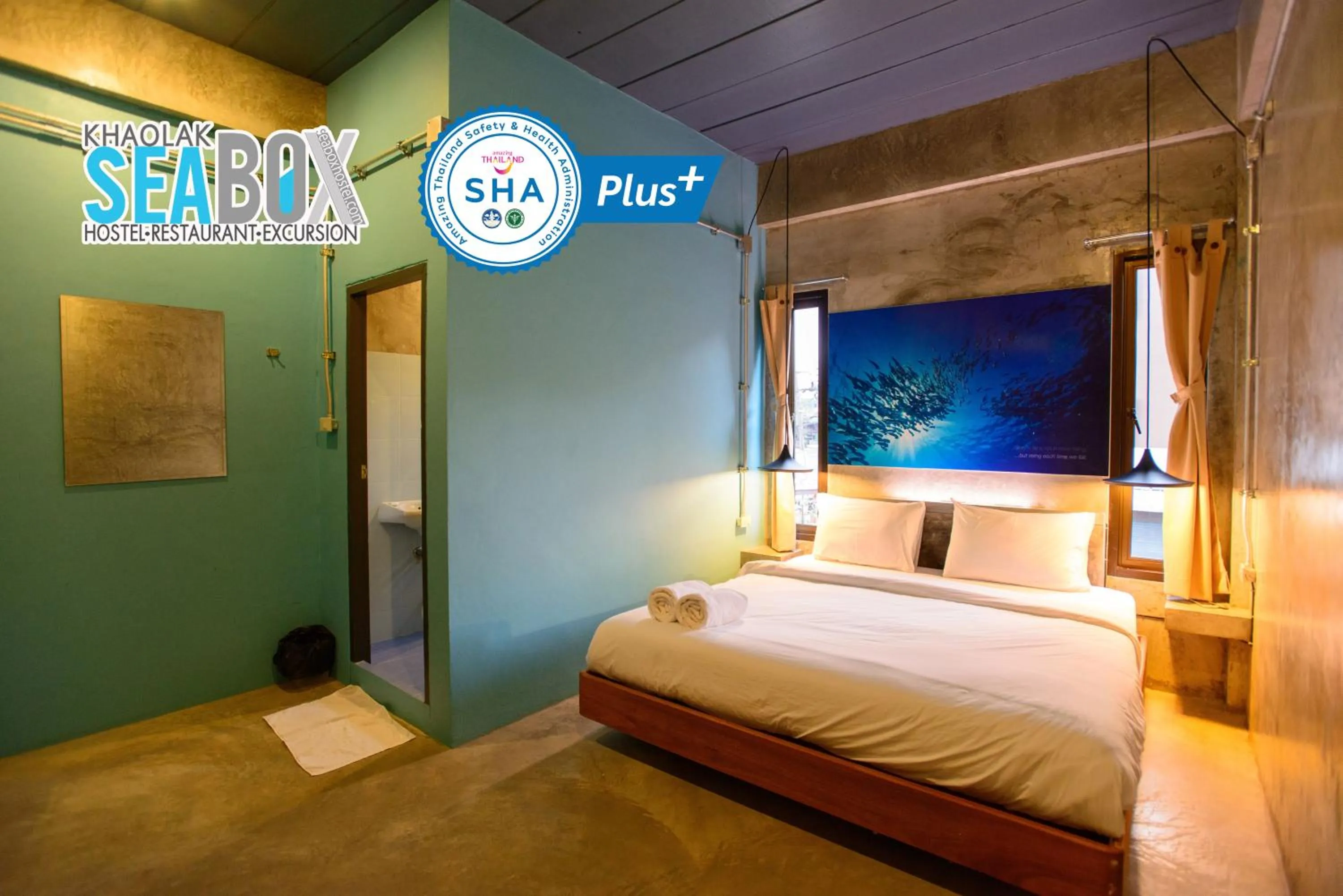 Property building, Bed in Seabox Khaolak Hostel