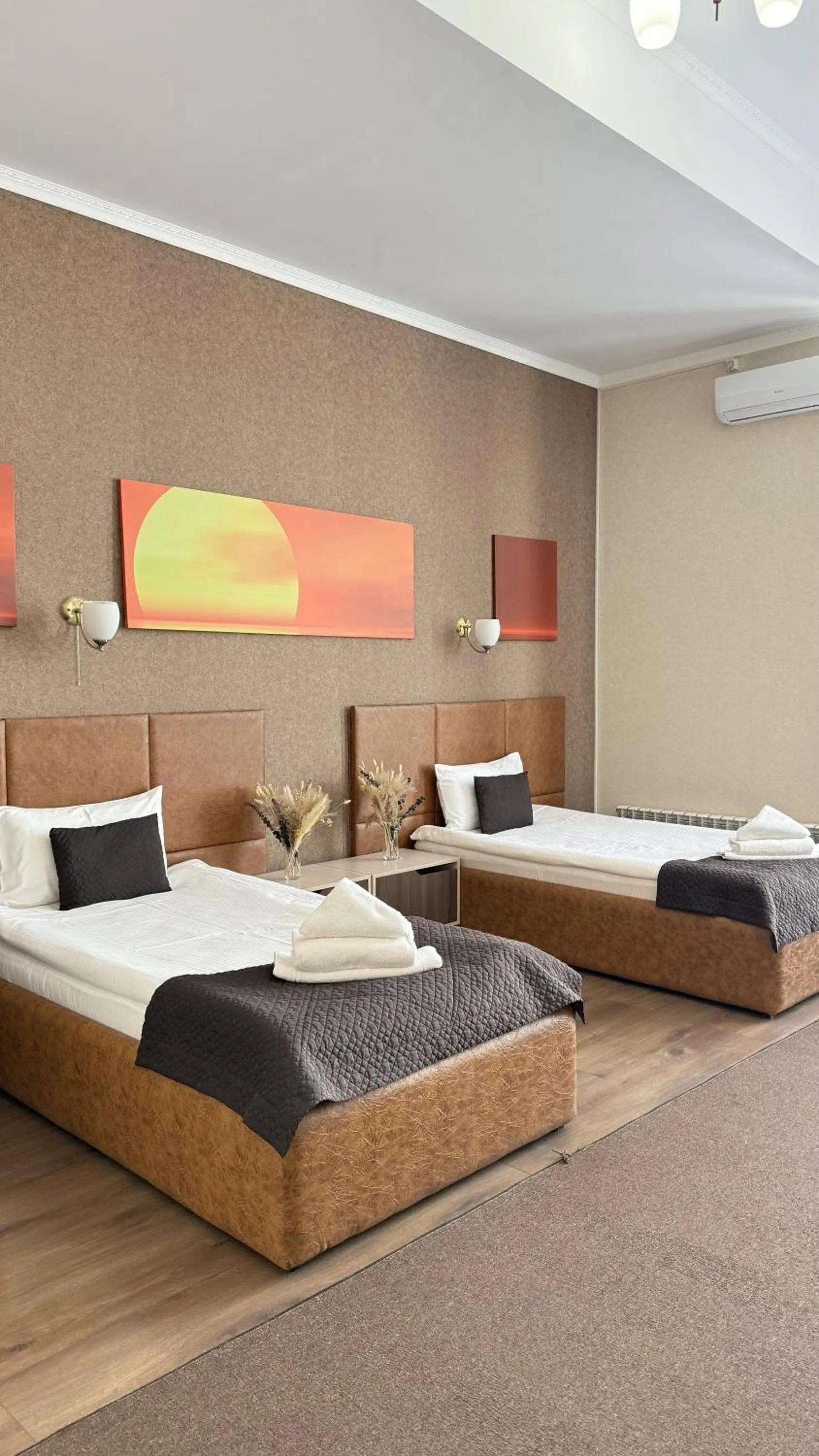 Bed in Caravan Hotel