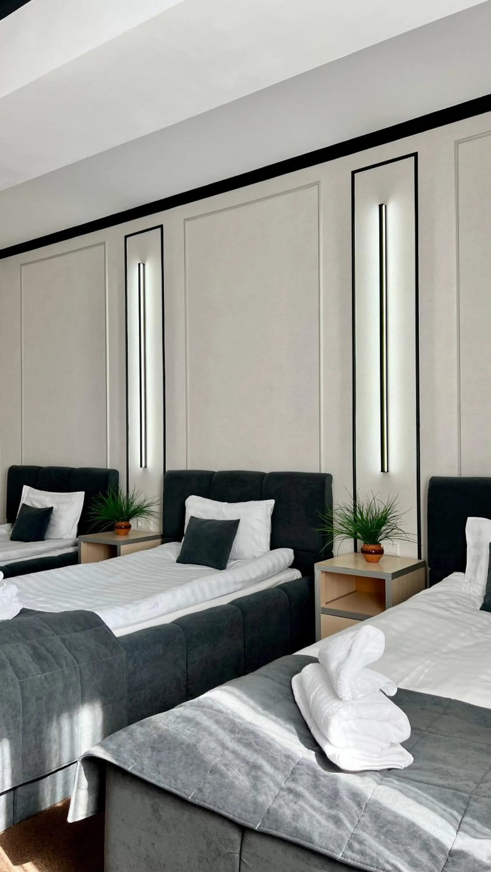 Bed in Caravan Hotel