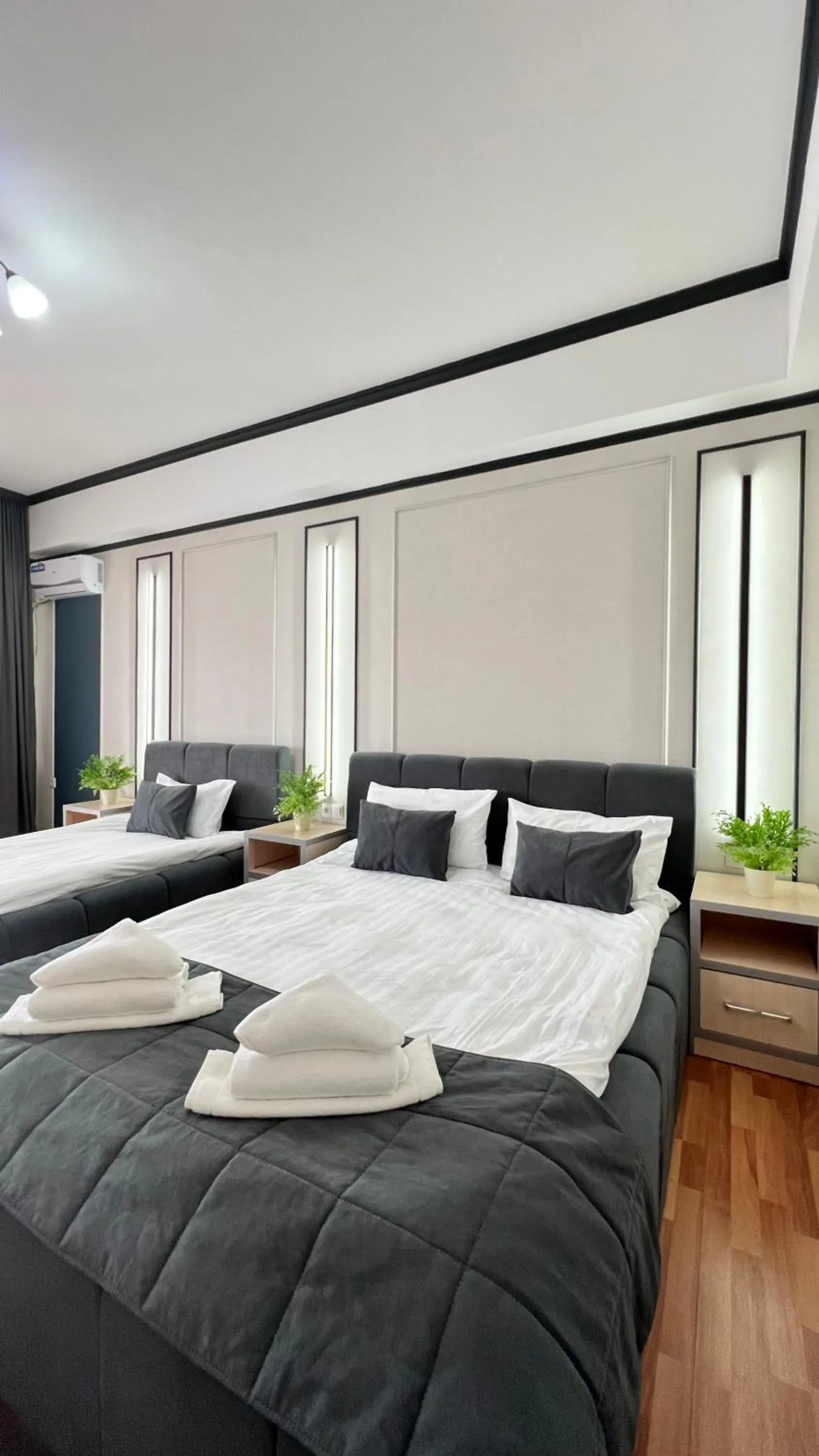 Bed in Caravan Hotel