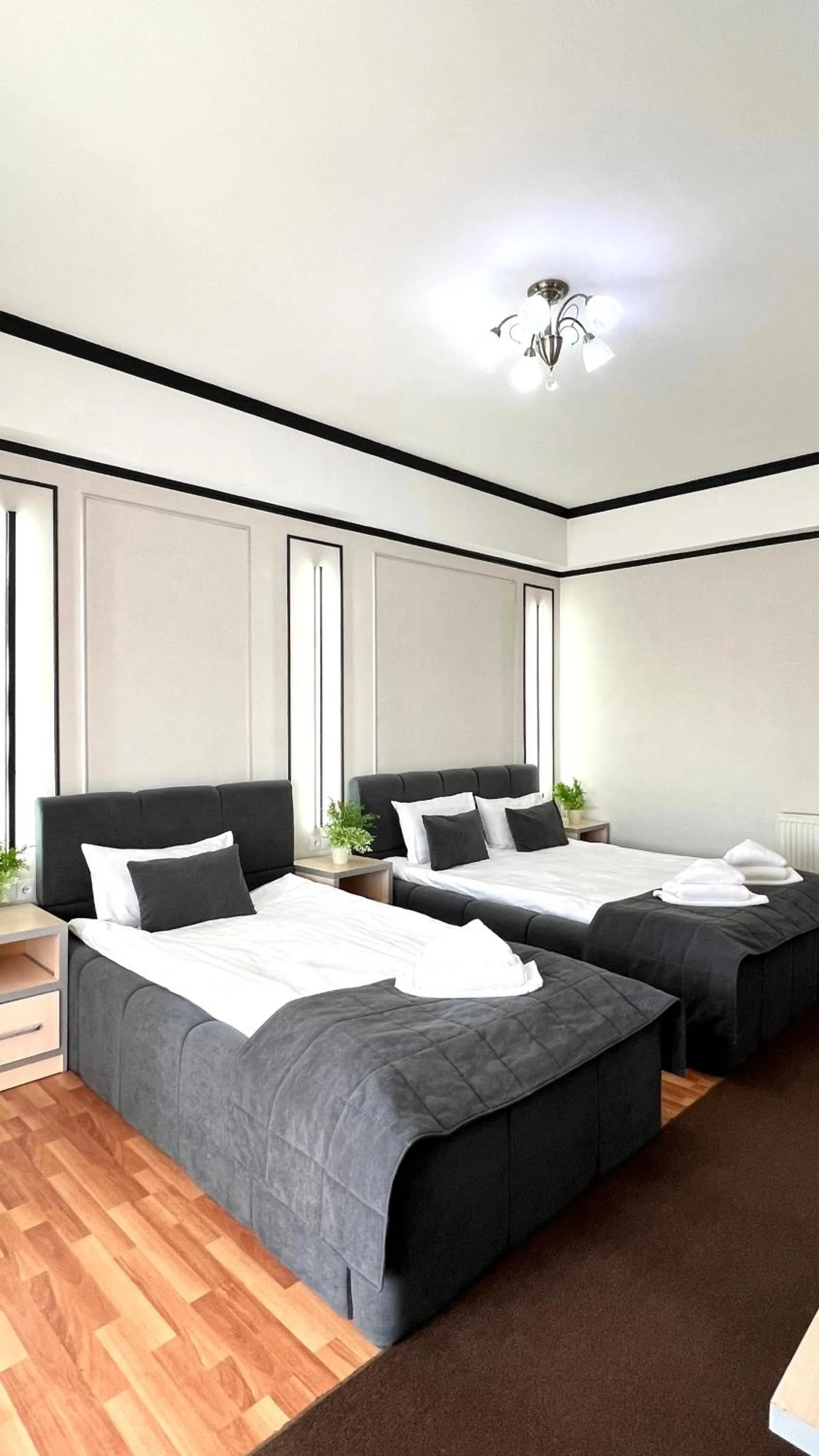 Bed in Caravan Hotel