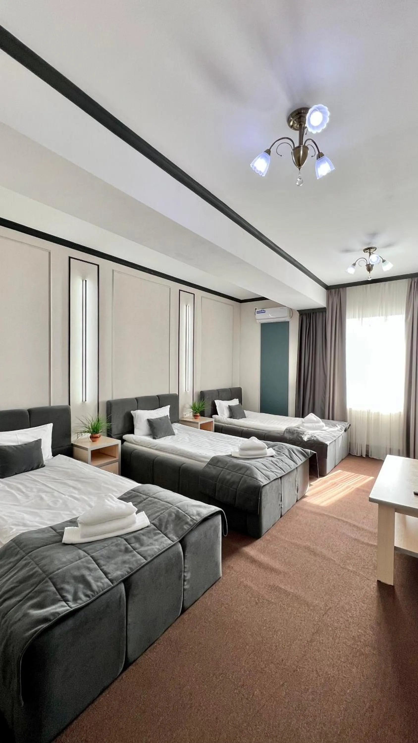 Bed in Caravan Hotel