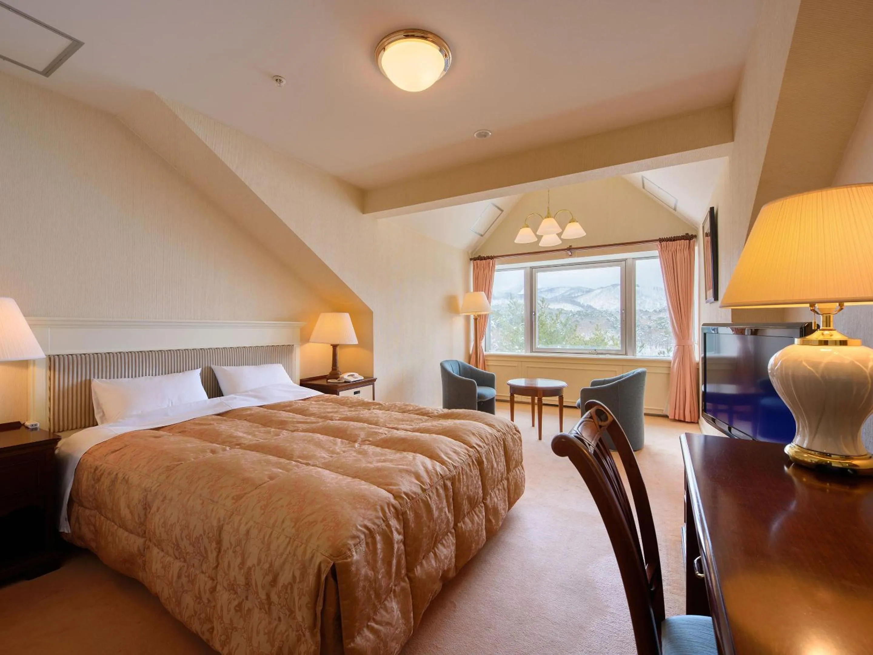 Photo of the whole room, Bed in Urabandai Lake Resort Goshiki no Mori