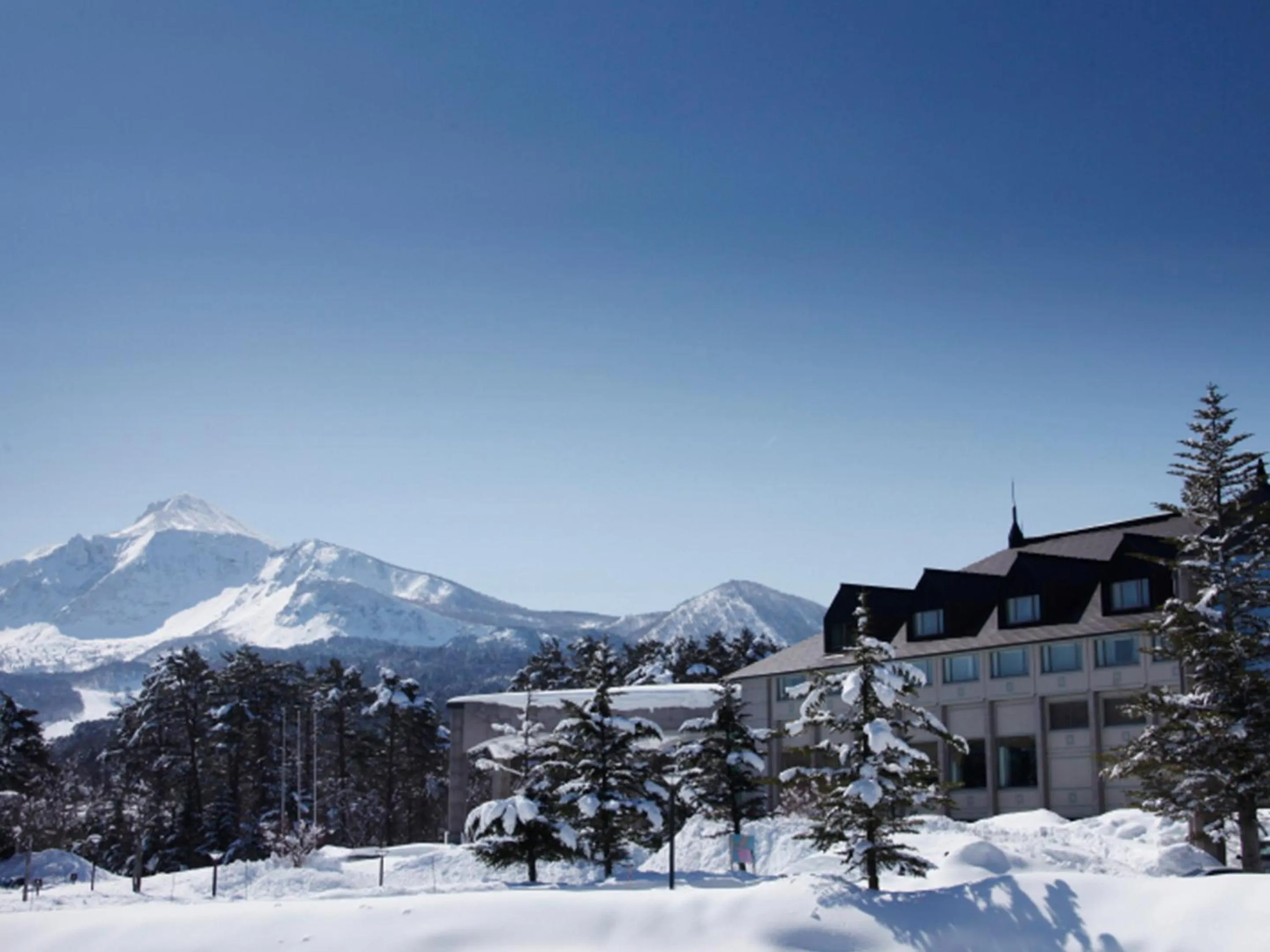 Natural landscape in Urabandai Lake Resort Goshiki no Mori