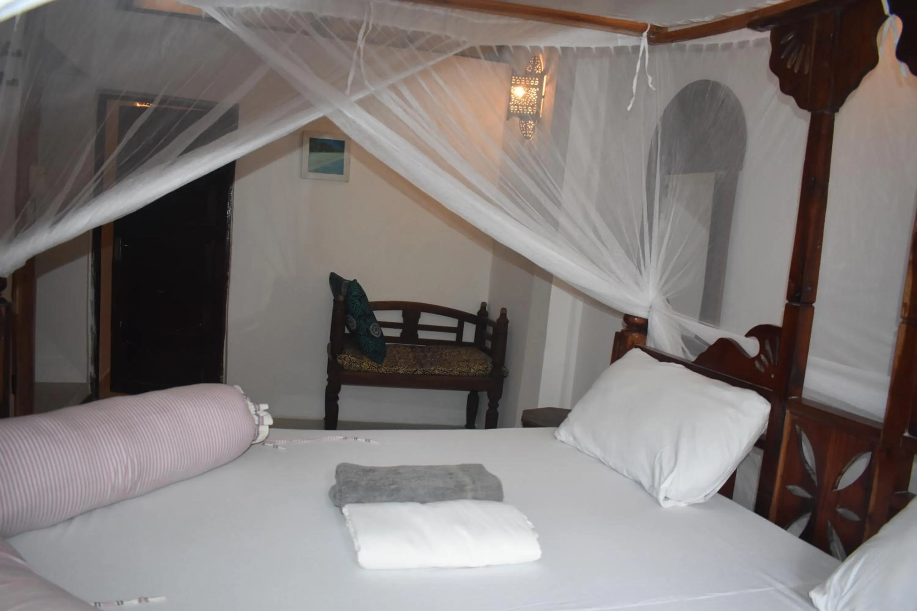 Bed in Riverman Hotel