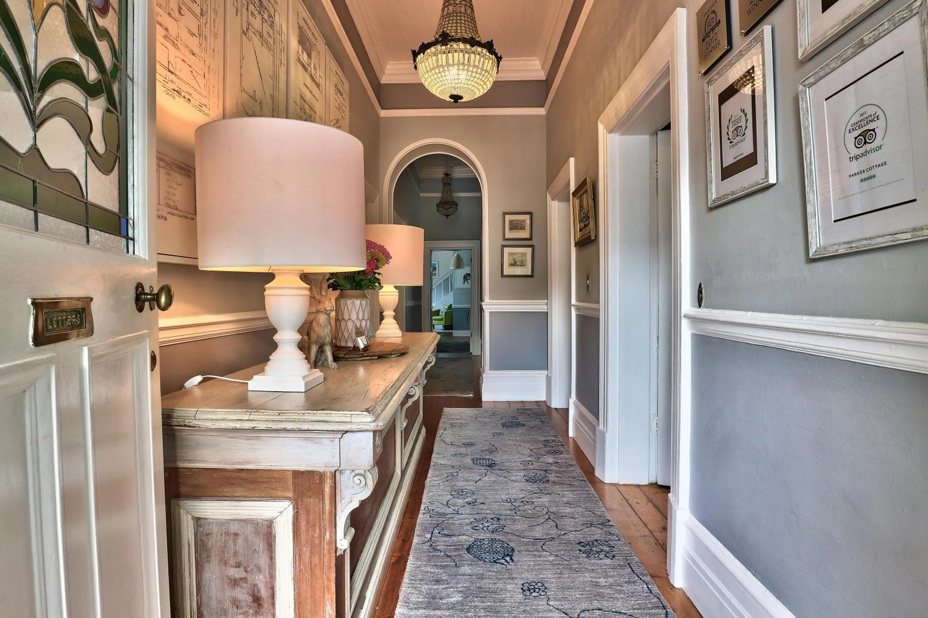 Facade/entrance in Parker Cottage Guesthouse