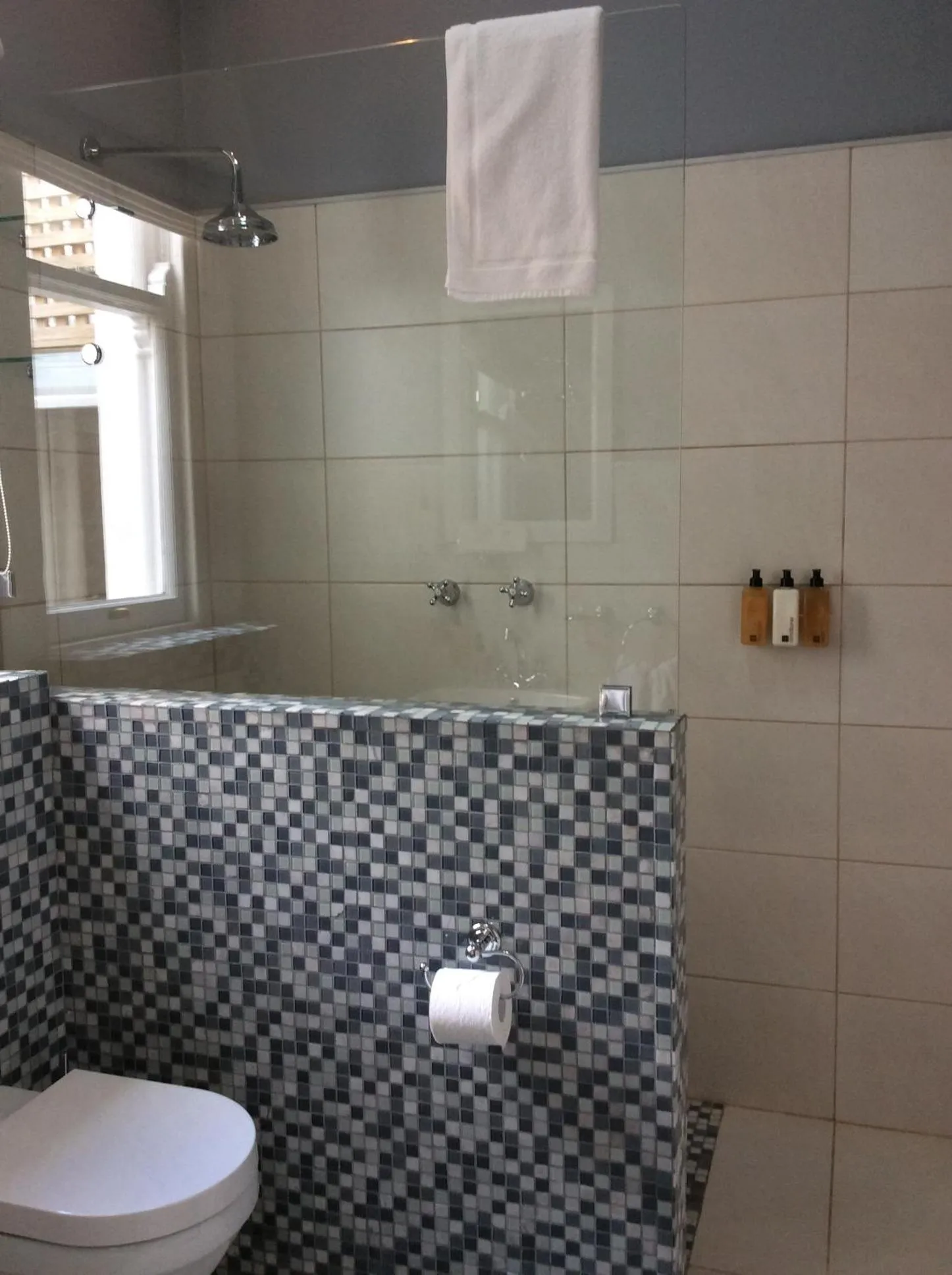 Shower in Parker Cottage Guesthouse