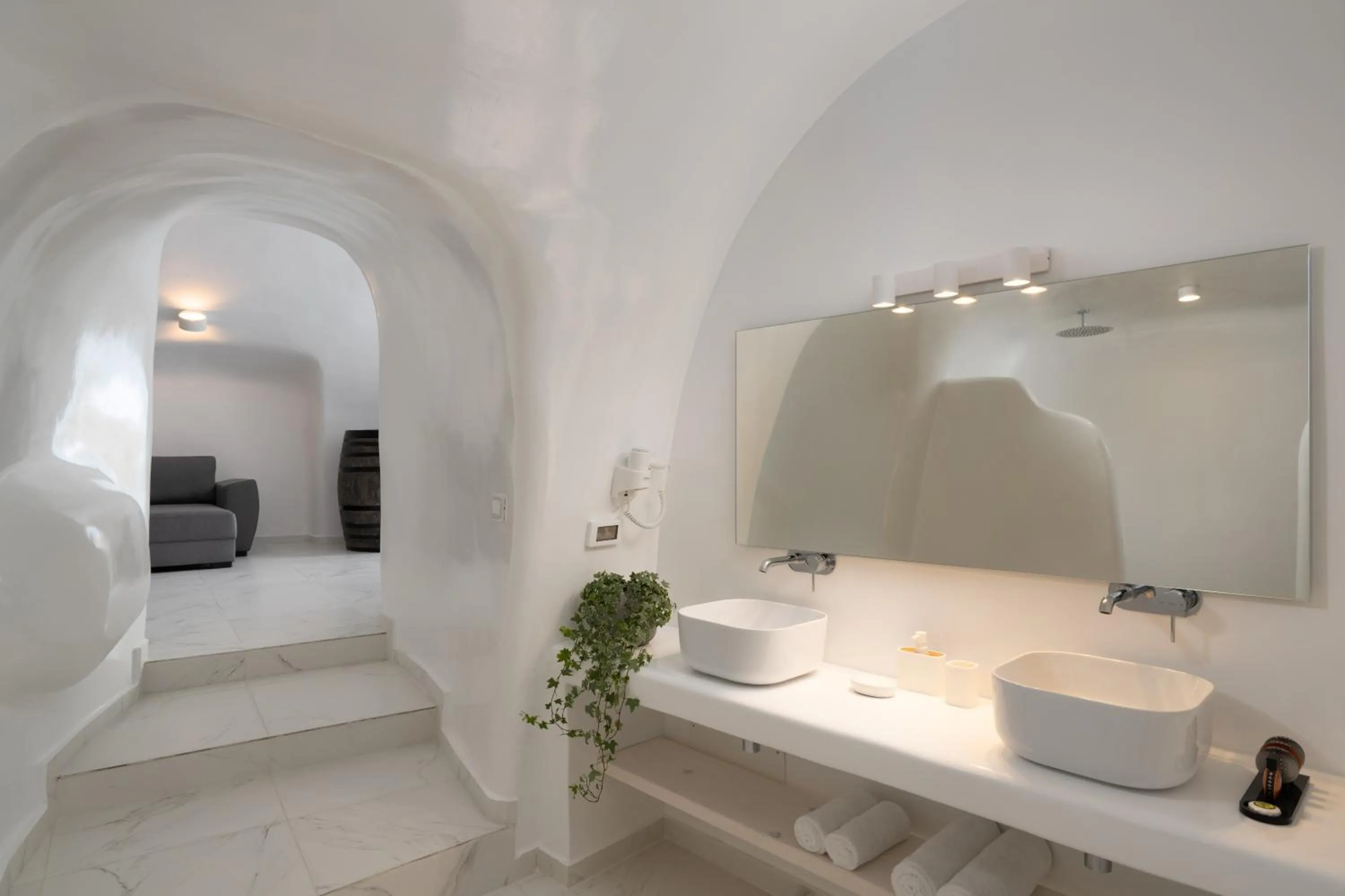 Bathroom in White Concept Caves