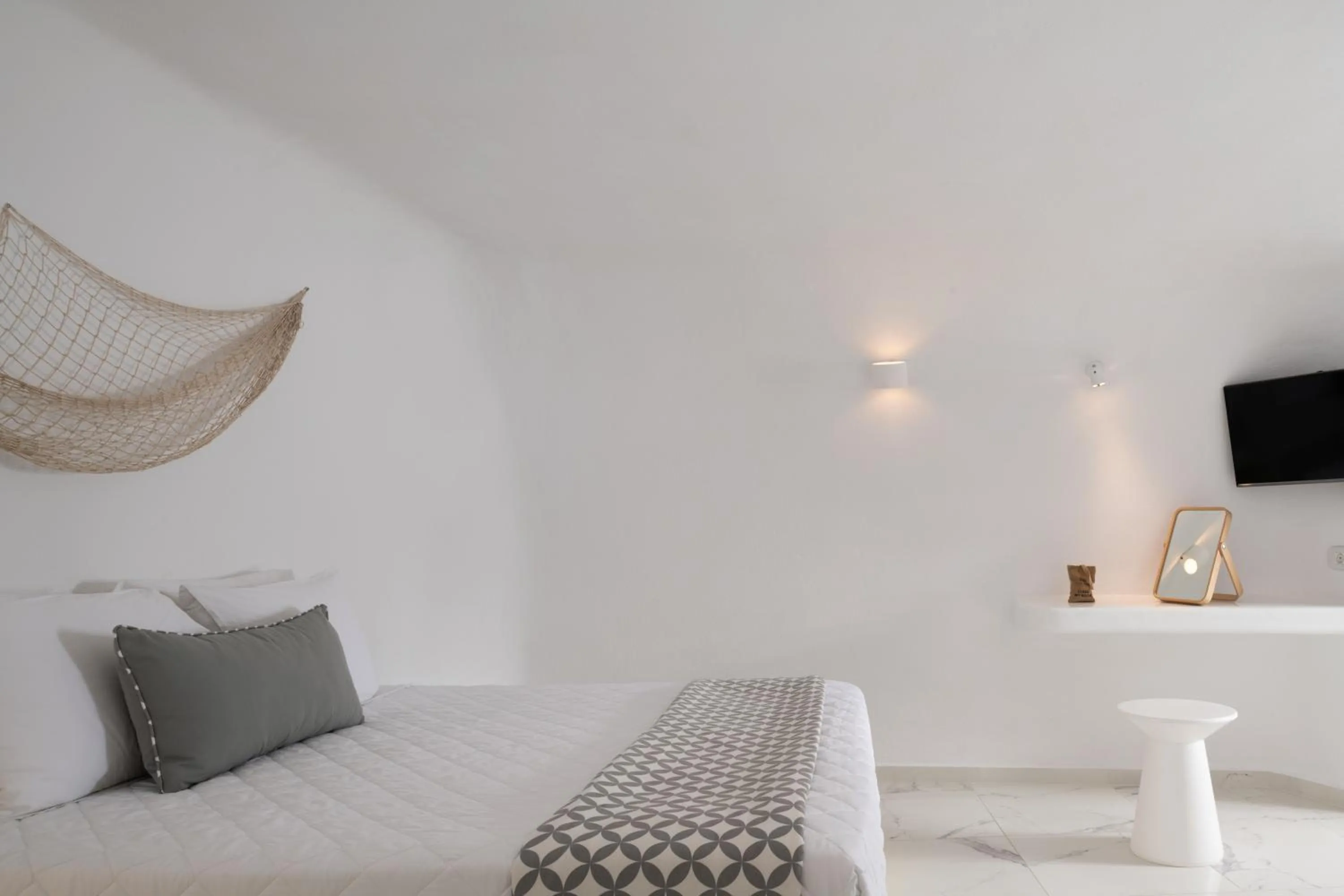 Bed in White Concept Caves