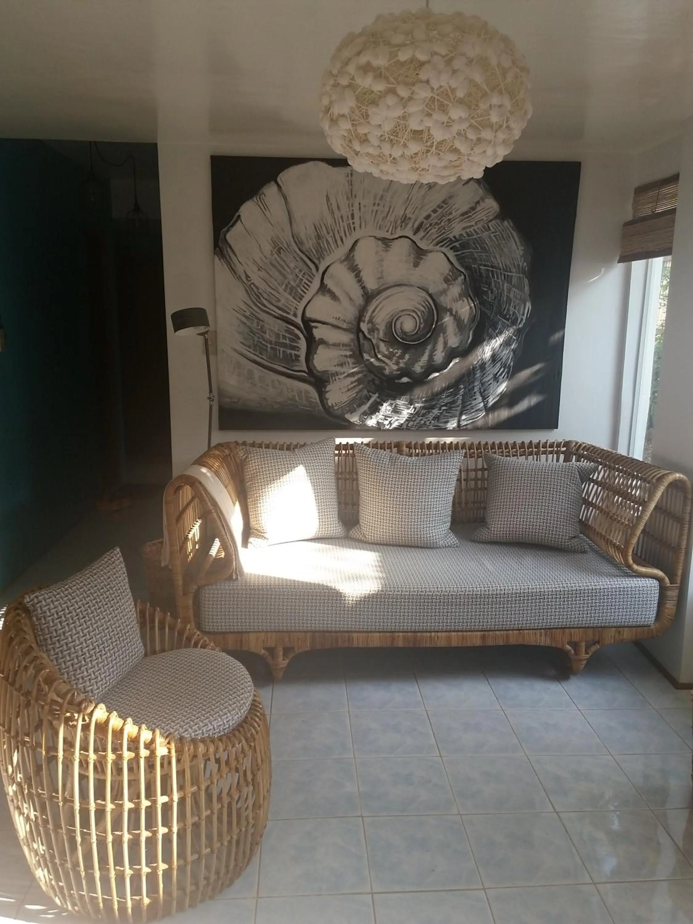 Seating area in The VRNON Boutique by MY hostel