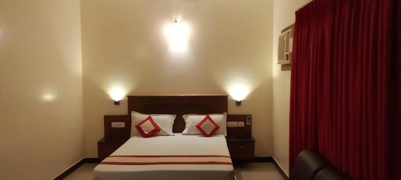 Bed in Krishna Inn