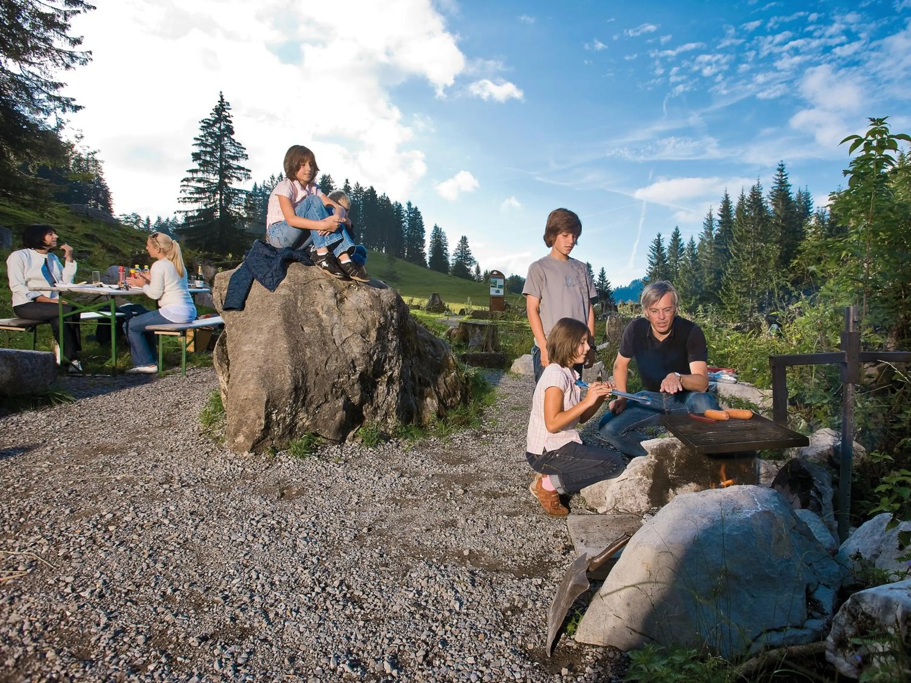 group of guests in Säntis - das Hotel