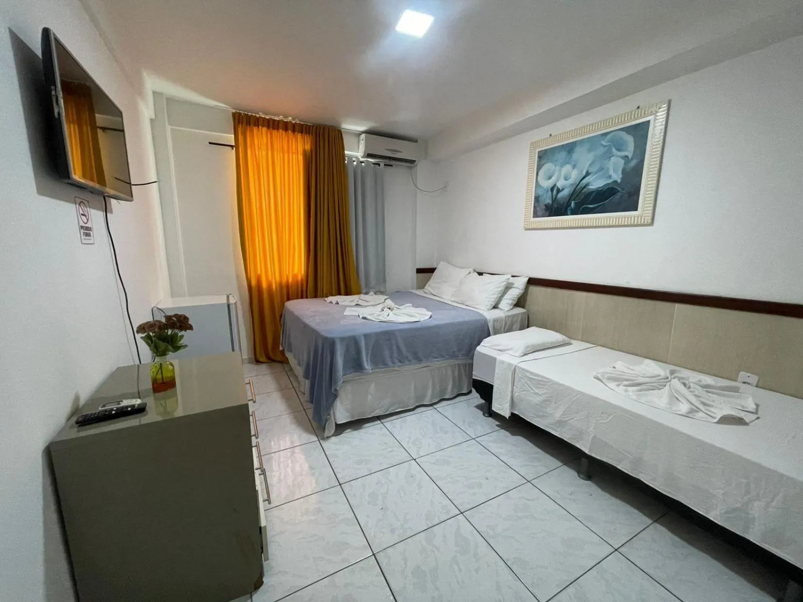 Bed in Pousada Campo Verde