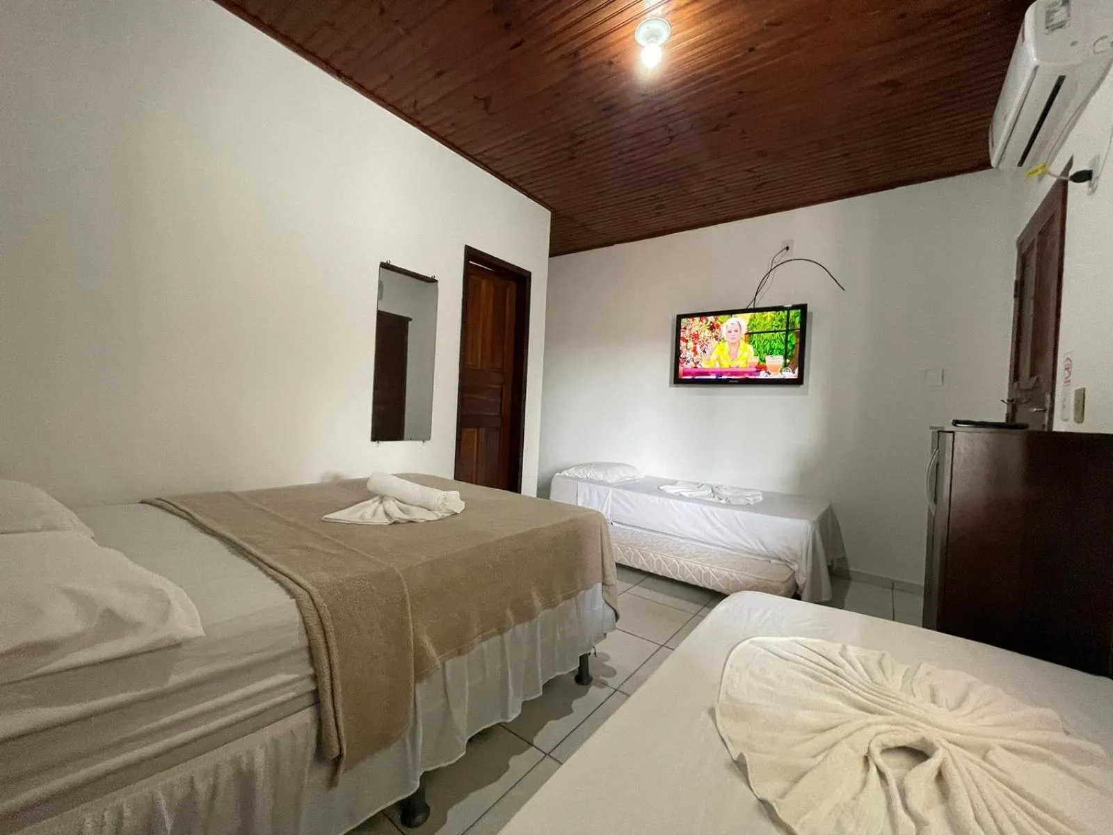 Bed in Pousada Campo Verde