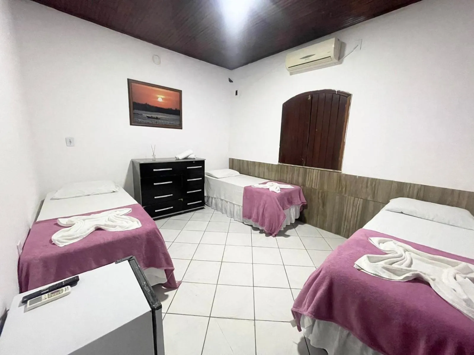 Bed in Pousada Campo Verde