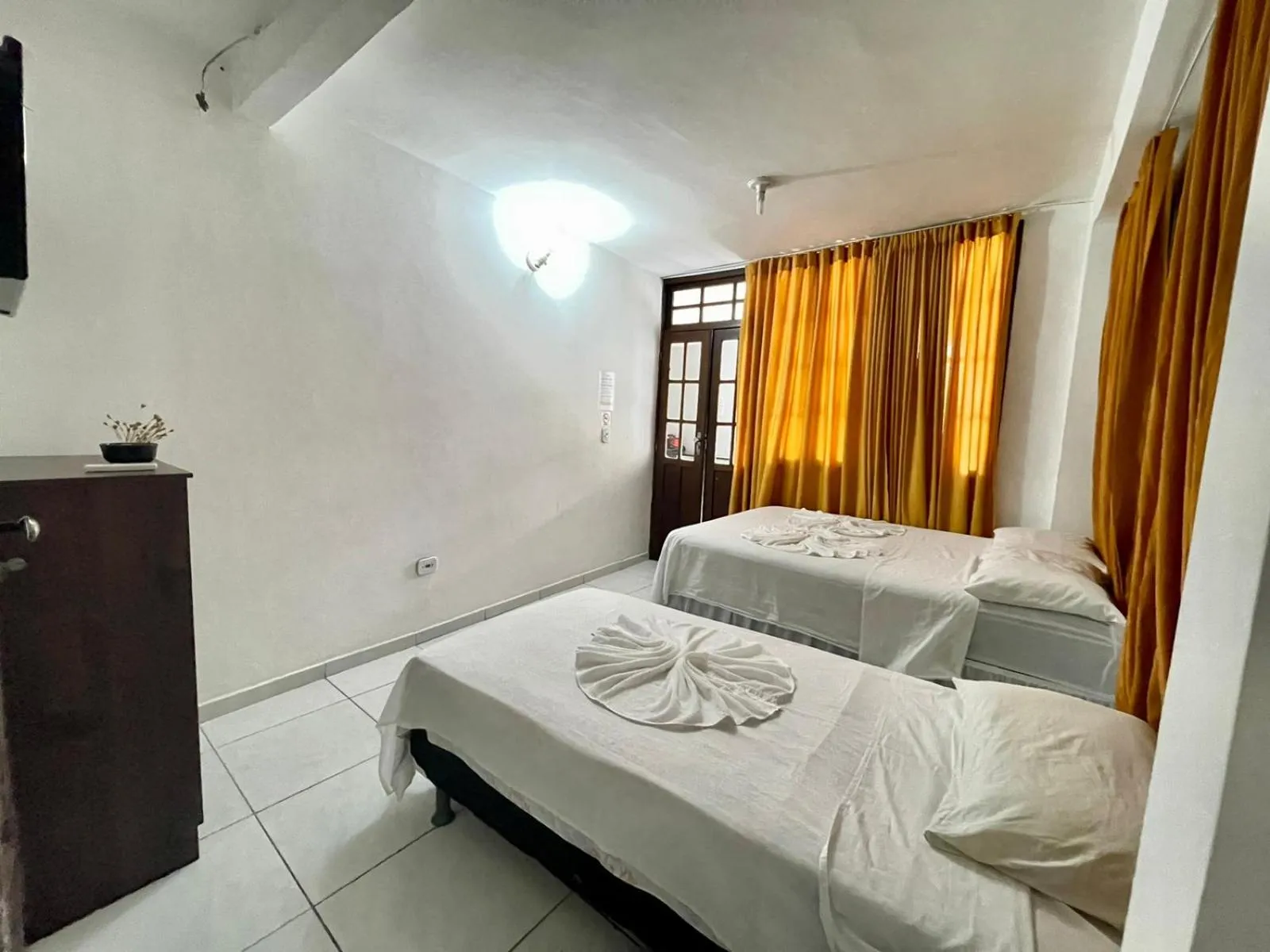 Bed in Pousada Campo Verde