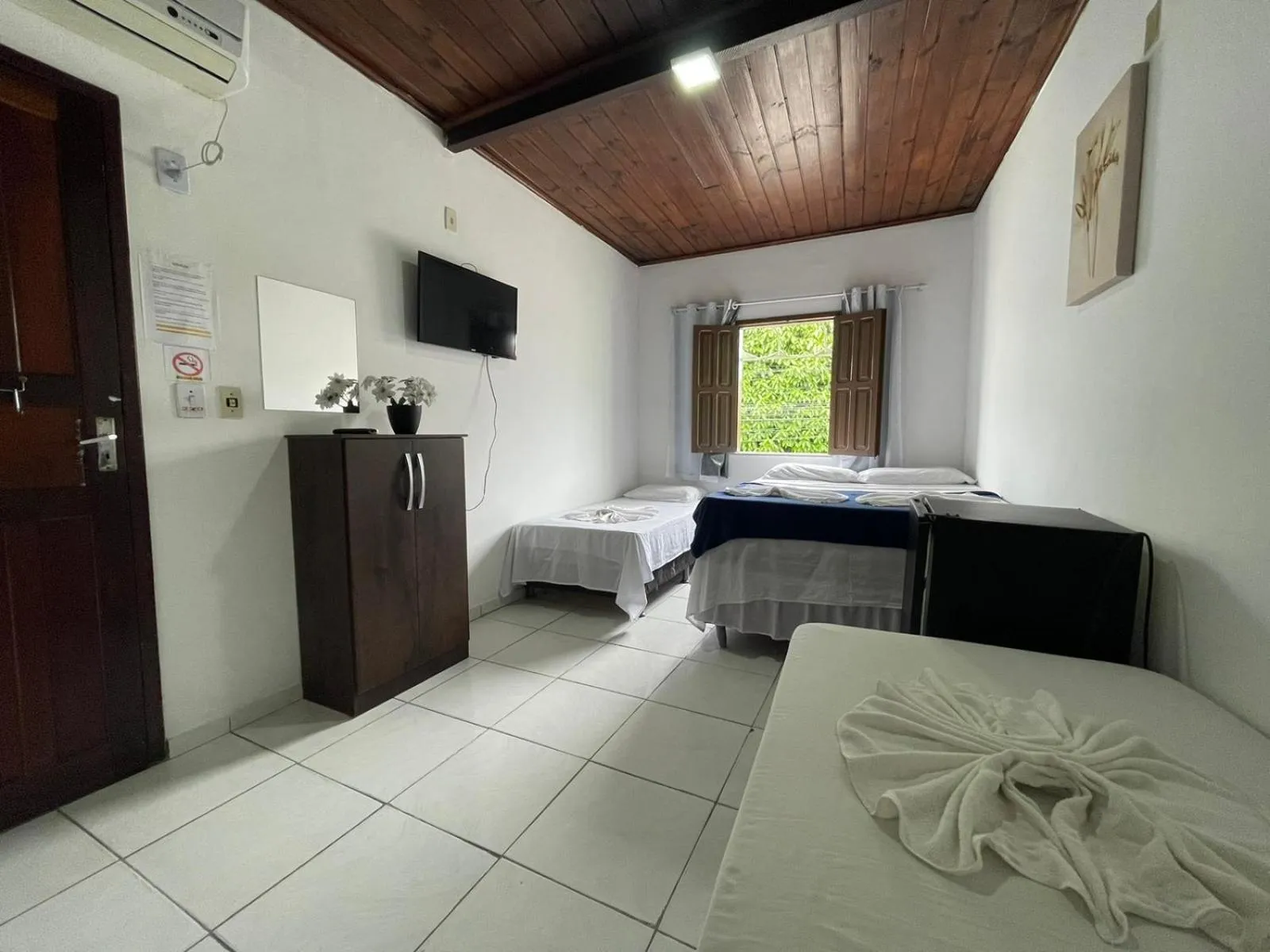 Bed in Pousada Campo Verde