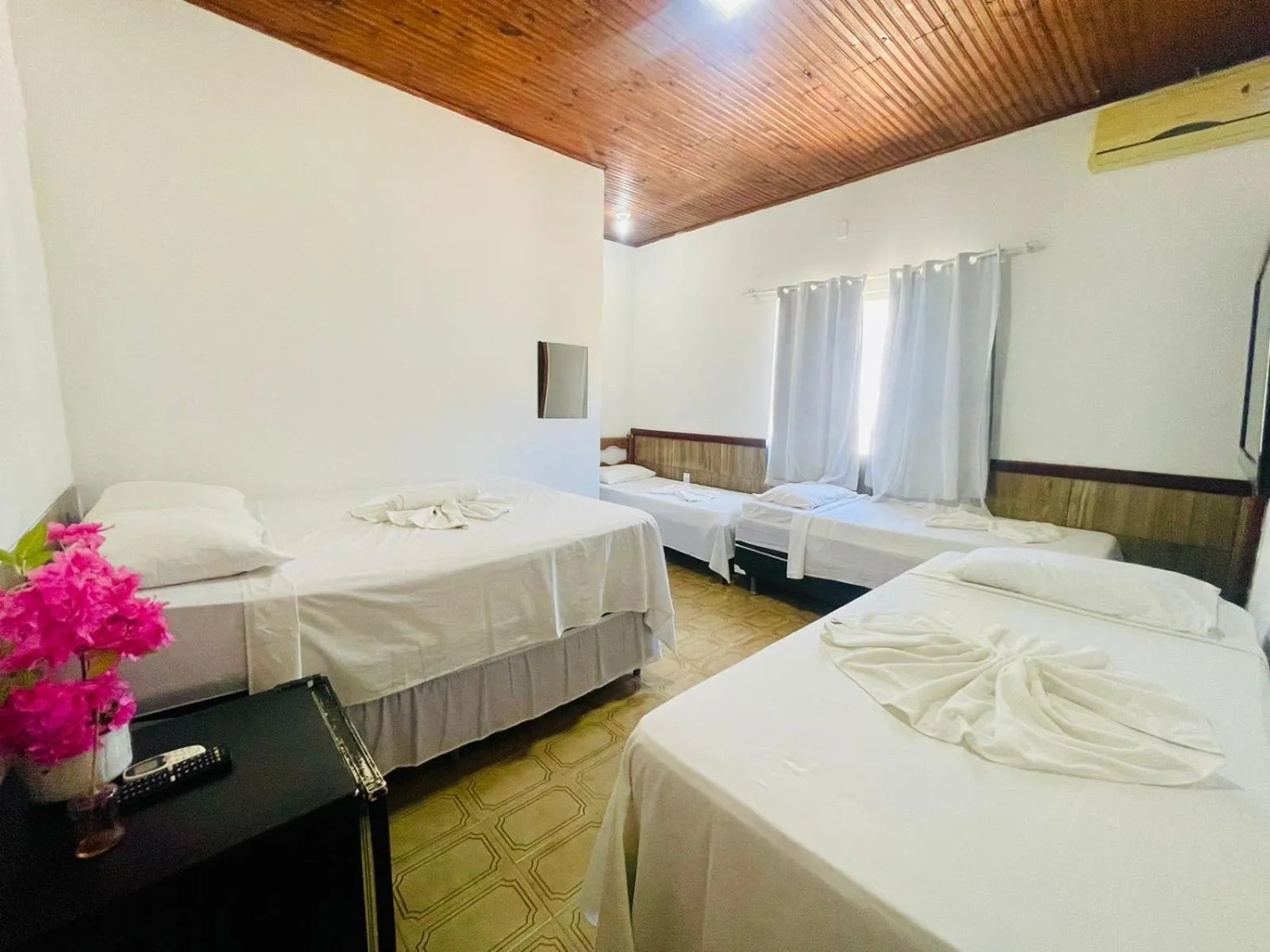 Bed in Pousada Campo Verde