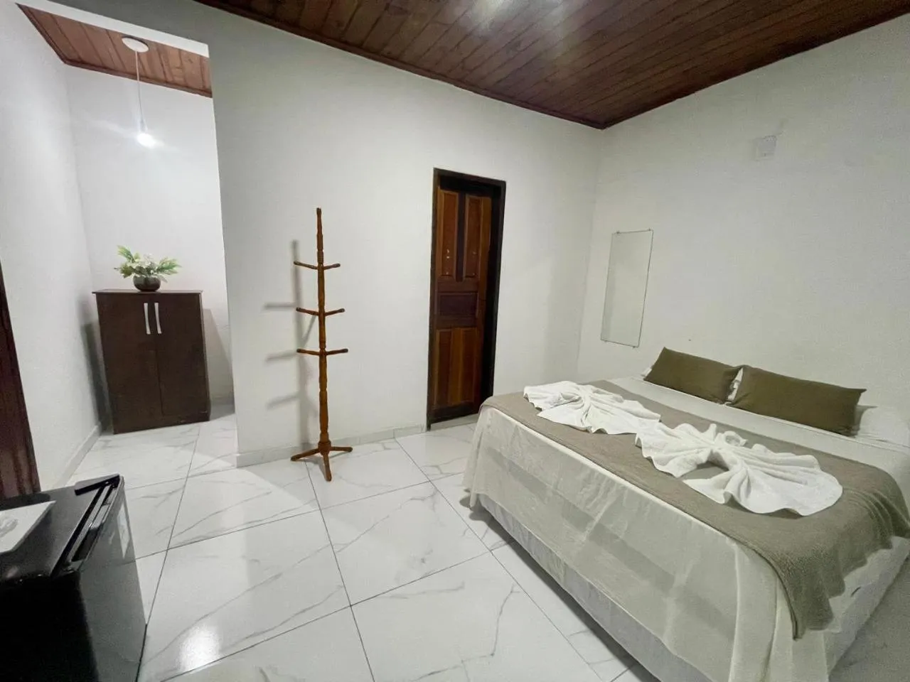 Bed in Pousada Campo Verde