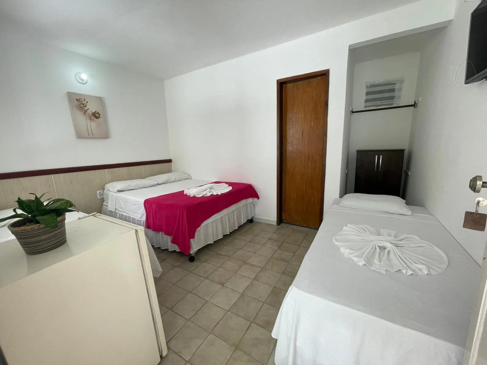 Bed in Pousada Campo Verde