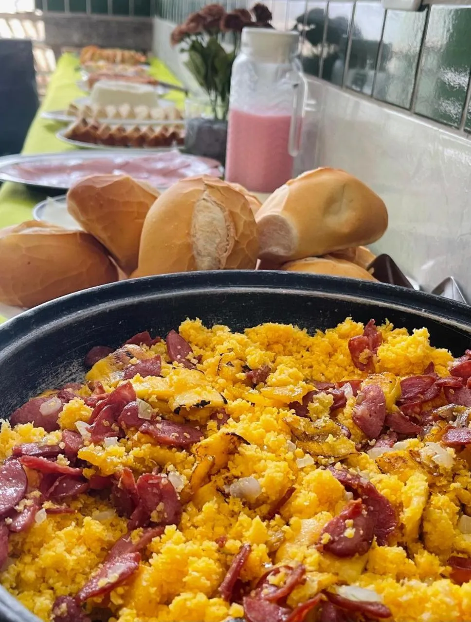 Buffet breakfast in Pousada Campo Verde