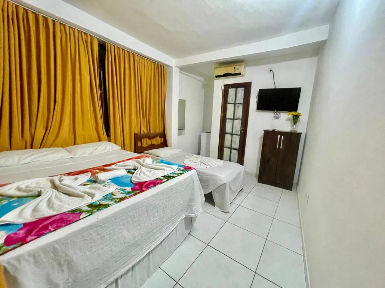 Bed in Pousada Campo Verde