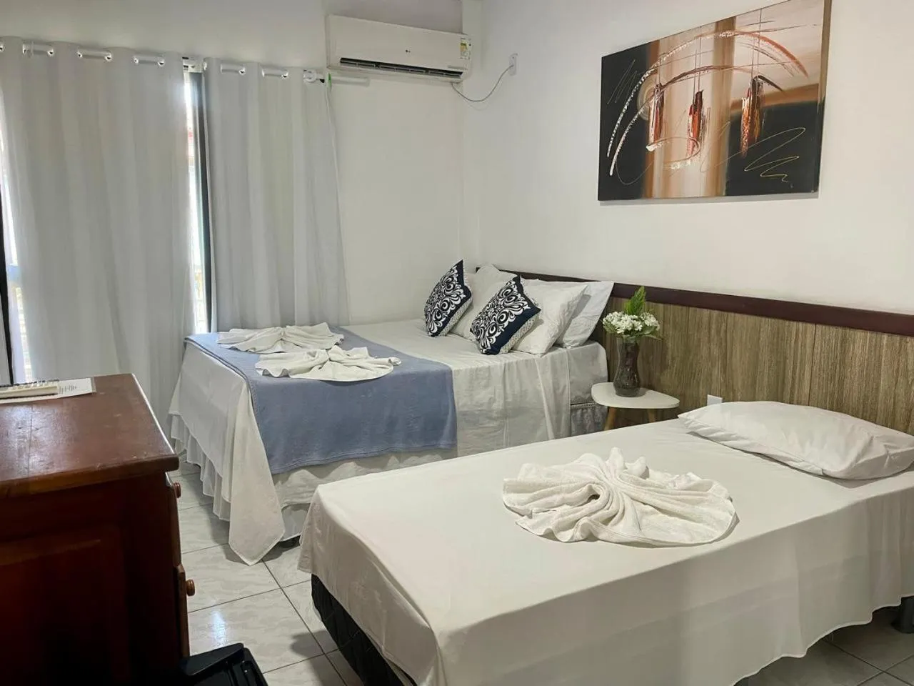 Bed in Pousada Campo Verde