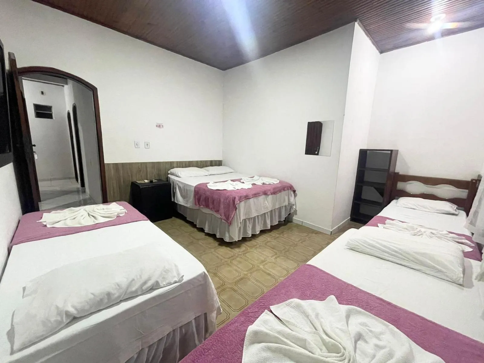 Bed in Pousada Campo Verde