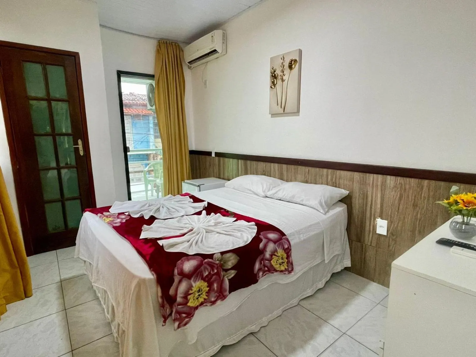 Bed in Pousada Campo Verde