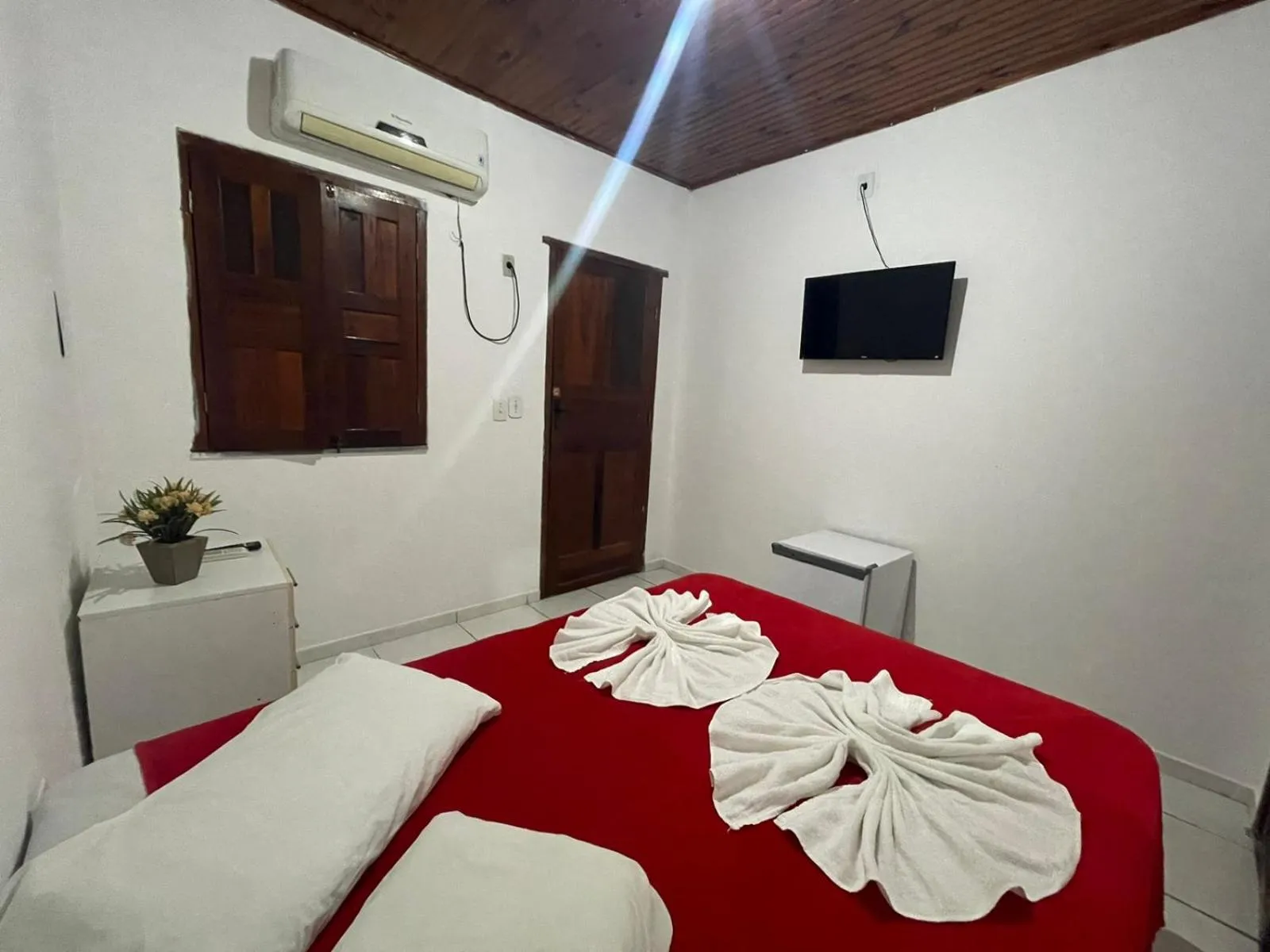 Bed in Pousada Campo Verde