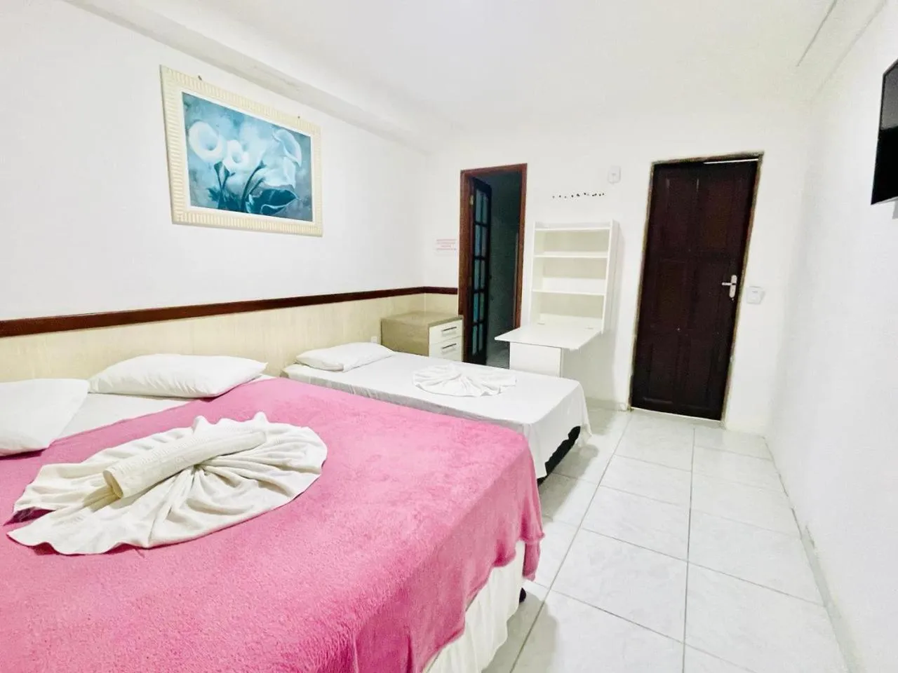 Bed in Pousada Campo Verde