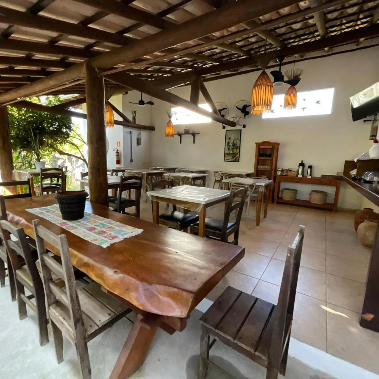Dining area in Pousada Pandoro