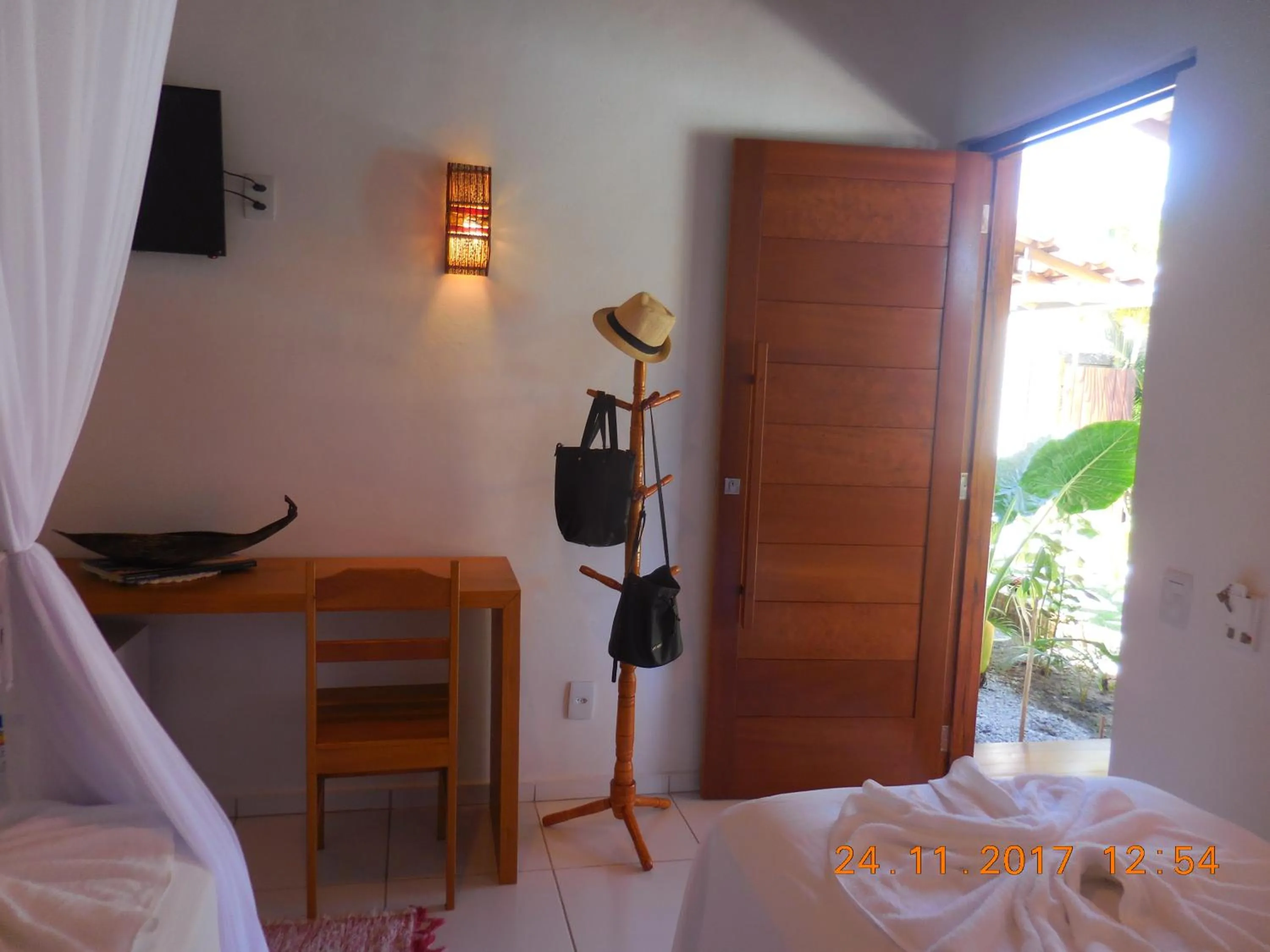 Decorative detail, Bed in Pousada Pandoro